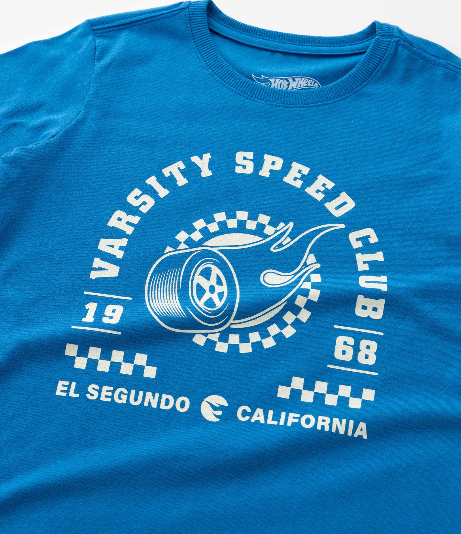 Kit 02 Camisetas Infantis com Estampa Hot Wheels - Tam 4 a 10 Anos Azul/Bege 6