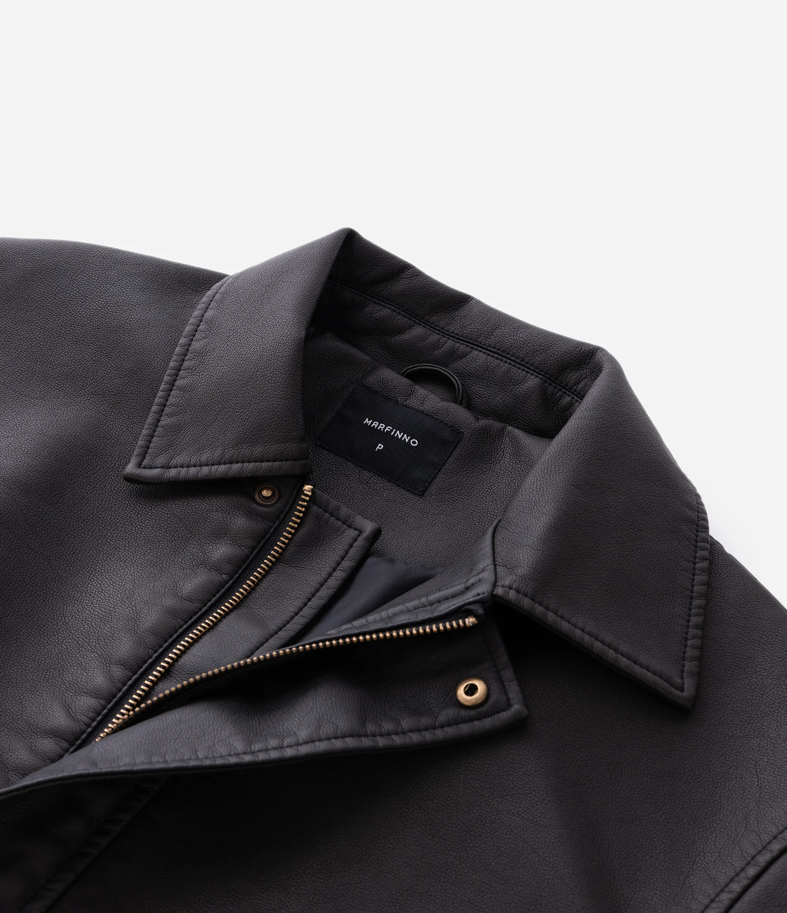 Jaqueta em PU com Efeito Lavado Preto 6