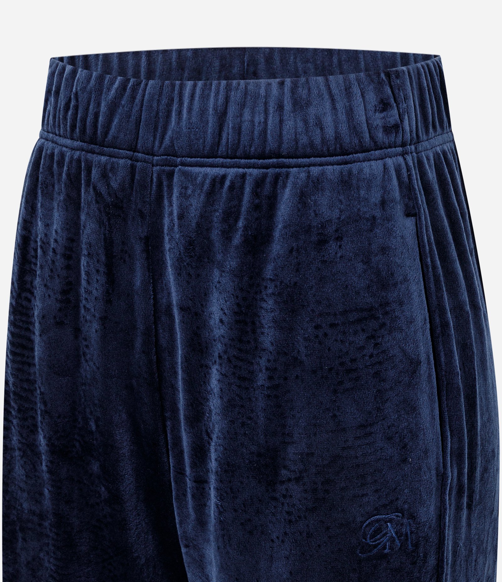 Calça Jogger Esportiva em Plush com Cós Elástico Azul 6