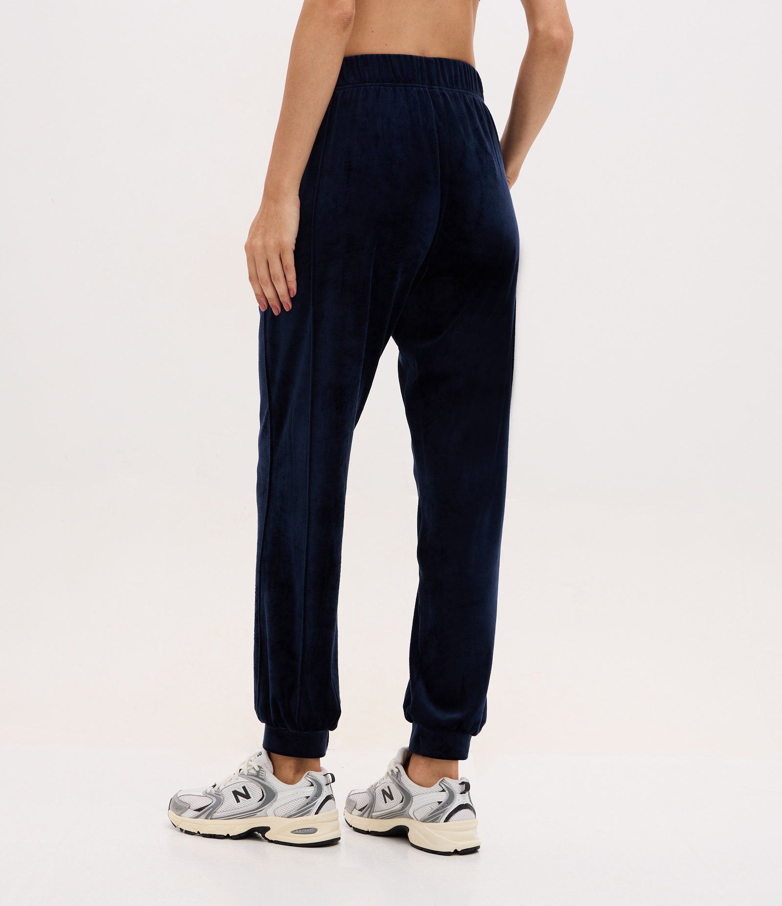 Calça Jogger Esportiva em Plush com Cós Elástico Azul 4