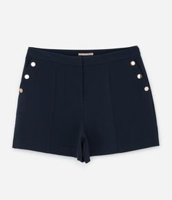 Bermuda em Crepe com Detalhe de Botões nos Bolsos Curve & Plus Size
