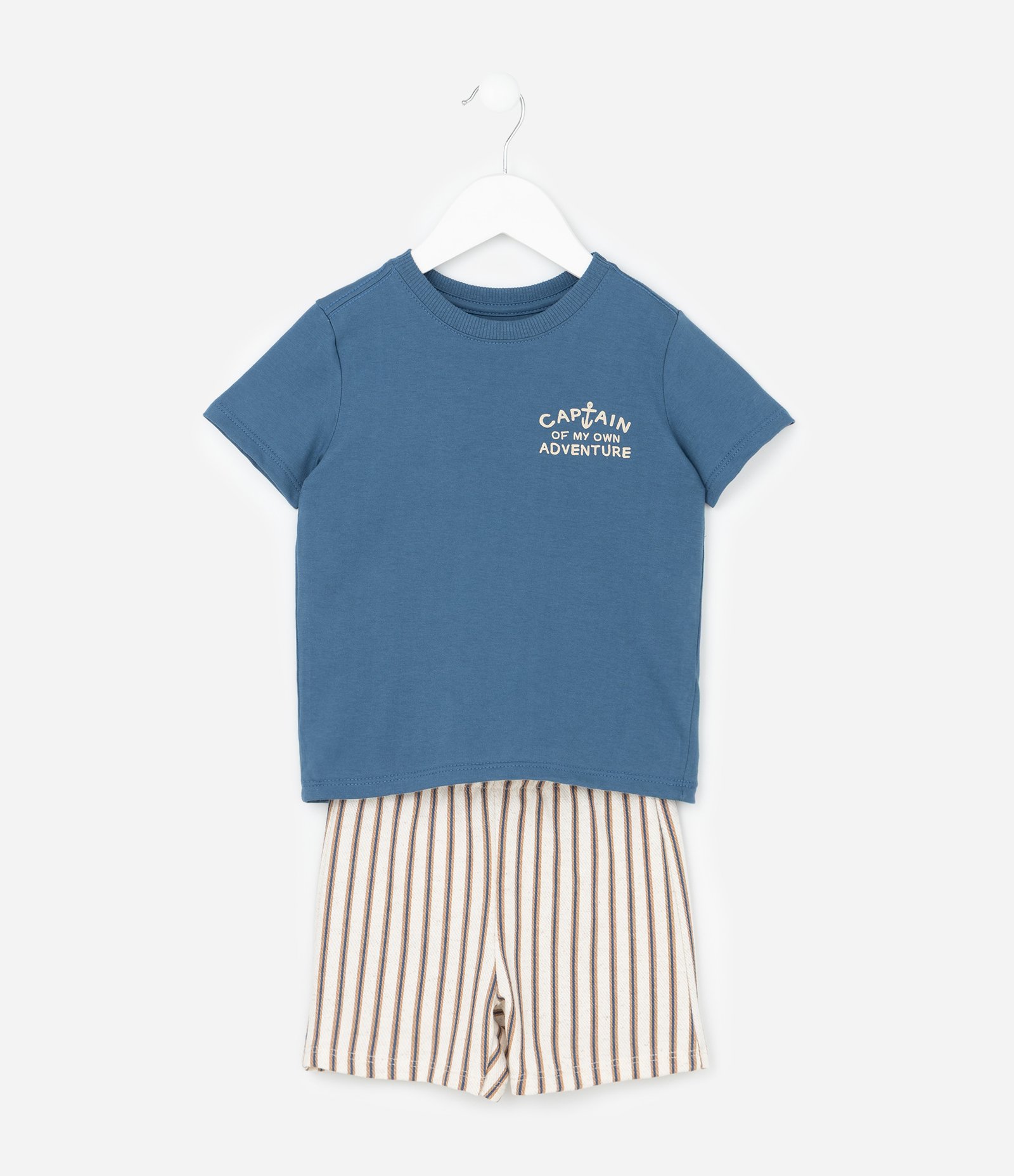 Conjunto Infantil em Algodão com Estampa de Foca - 1 a 5/6 Azul 1