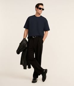 Camiseta Boxy Tech em Malha Pesada