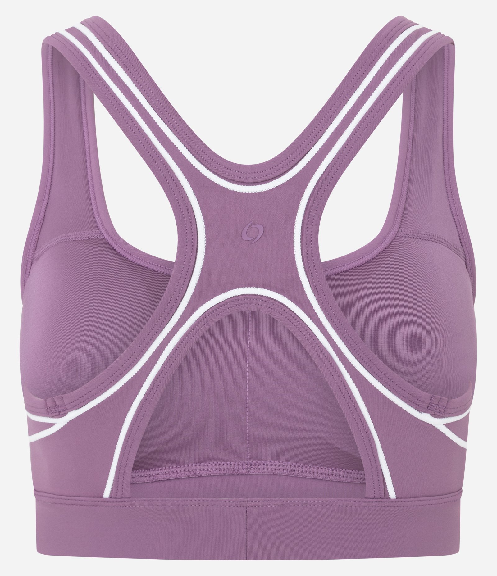 Top Esportivo Nadador em Microfibra com Frisos Contrastantes e Bojo Removível Roxo 6