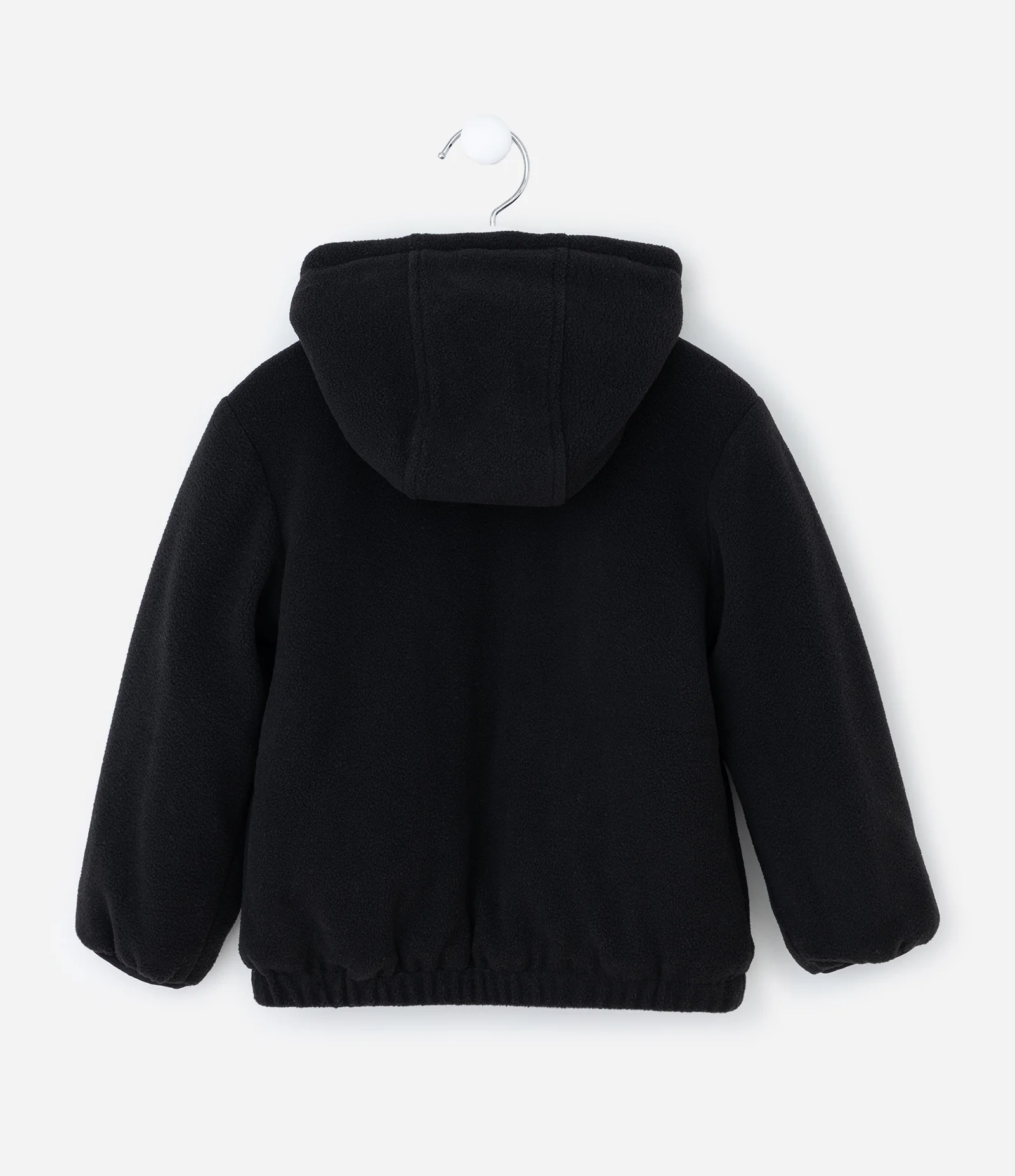 Jaqueta Infantil com Capuz e Zíper – Tam 1 a 5/6 Anos Preto 2