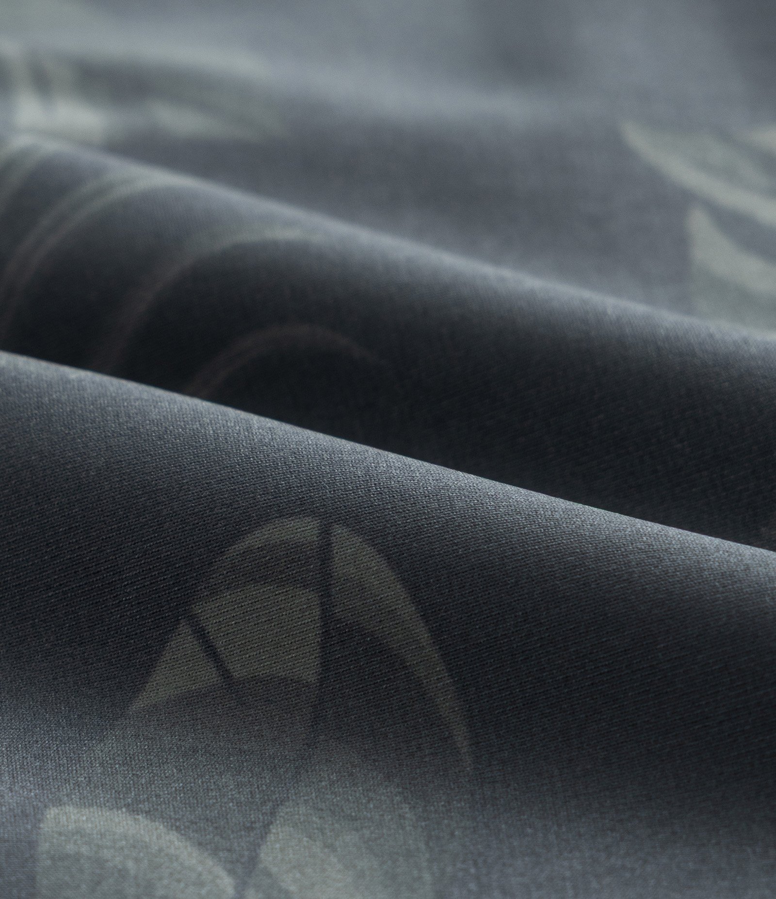 Sunga Boxer em Microfibra com Estampa de Folhagem Cinza 5