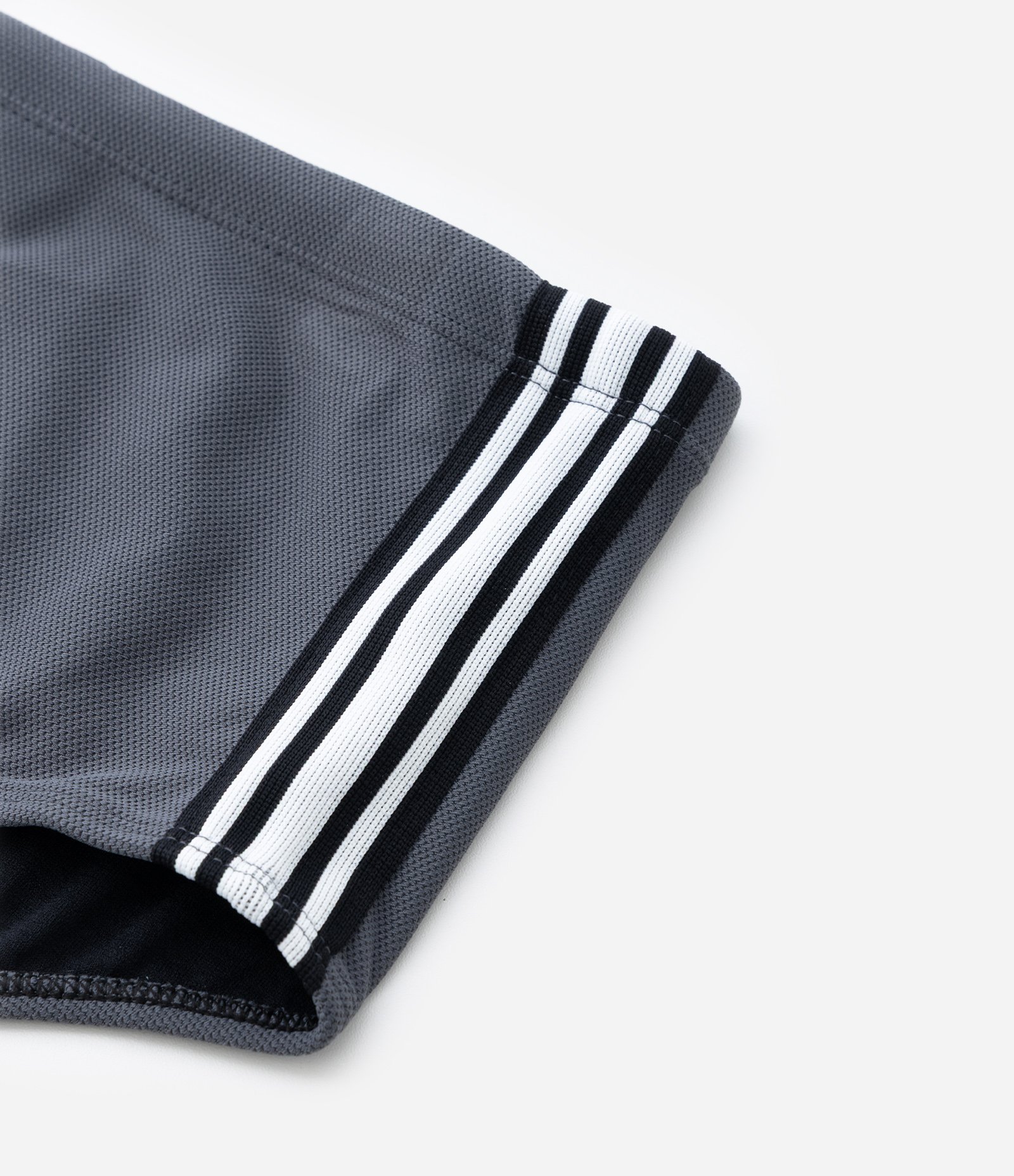 Sunga em Microfibra Leve com Listras Laterais Cinza 5