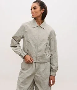 Jaqueta Oversized Esportiva com Tecnologia Dry