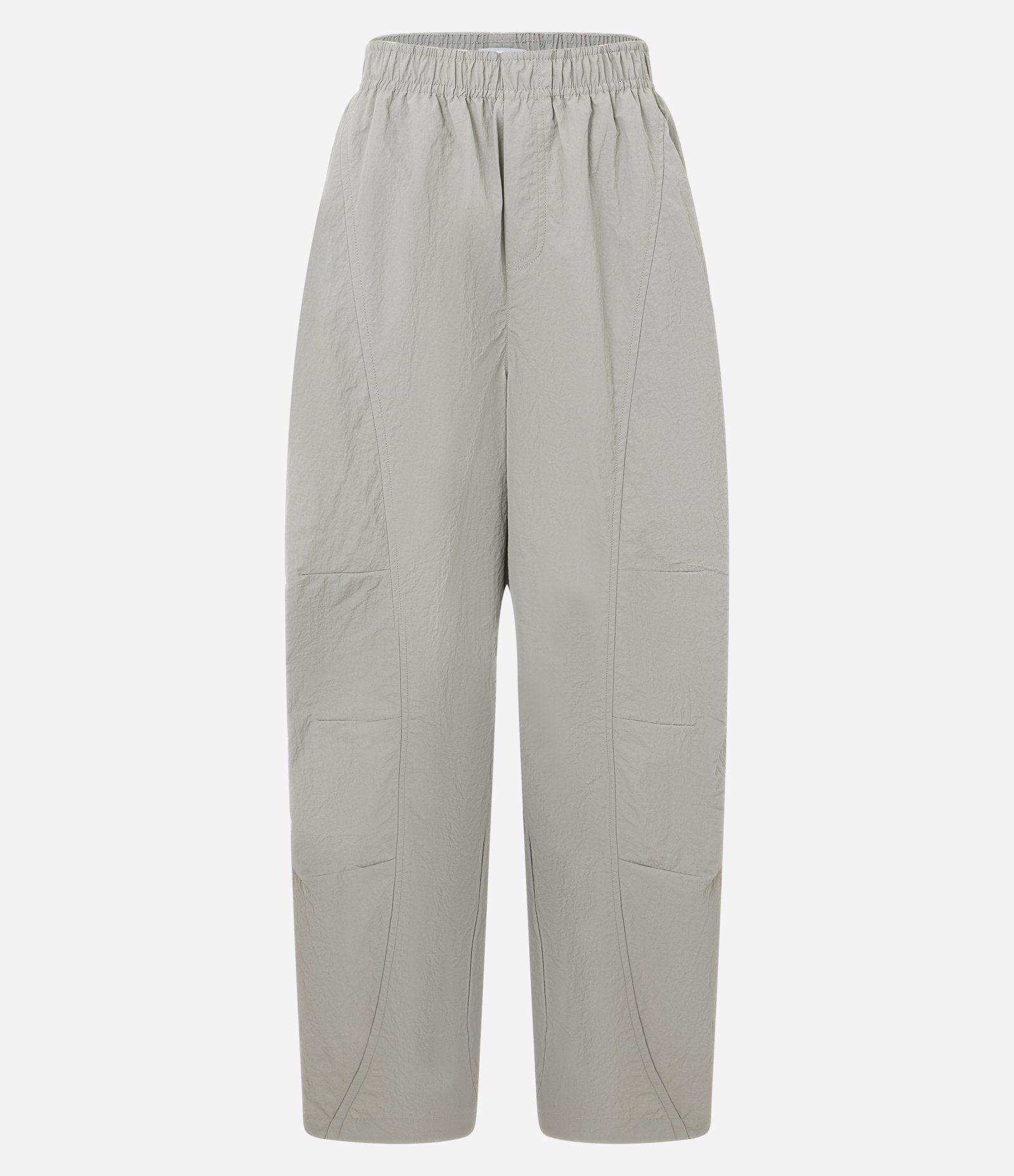 Calça Balloon Esportiva em Poliamida com Recortes e Bolsos Cinza 5