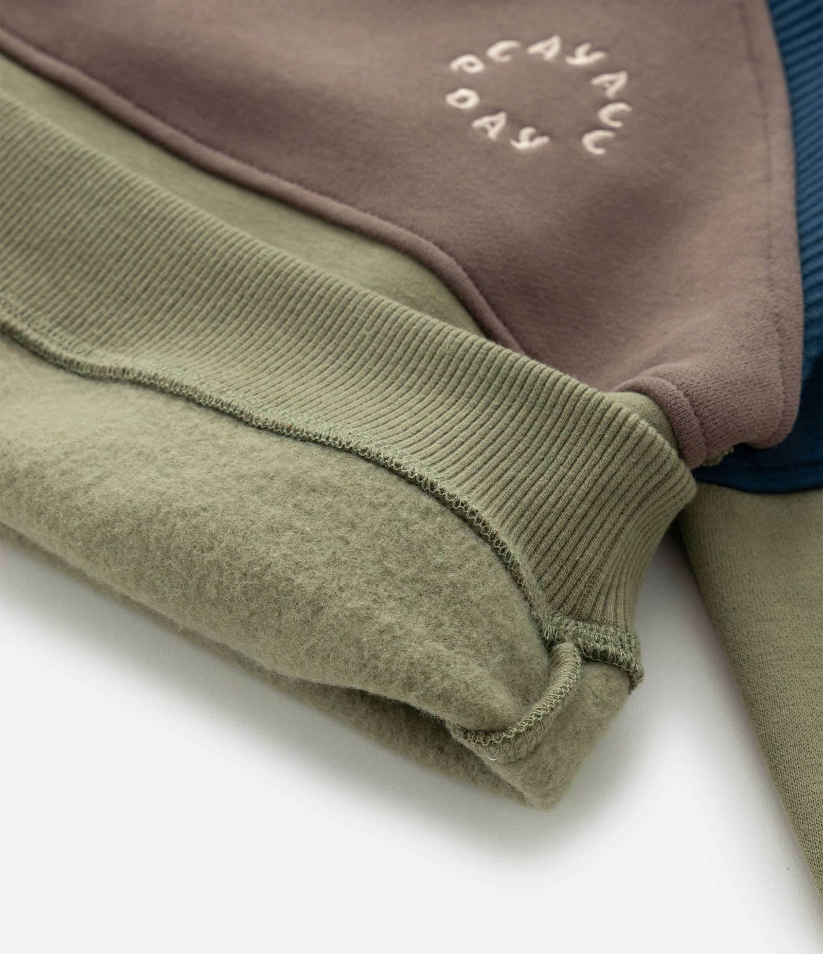 Conjunto Infantil em Moletom com Lettering e Calça – Tam 1 a 5/6 Anos Verde/Azul 11