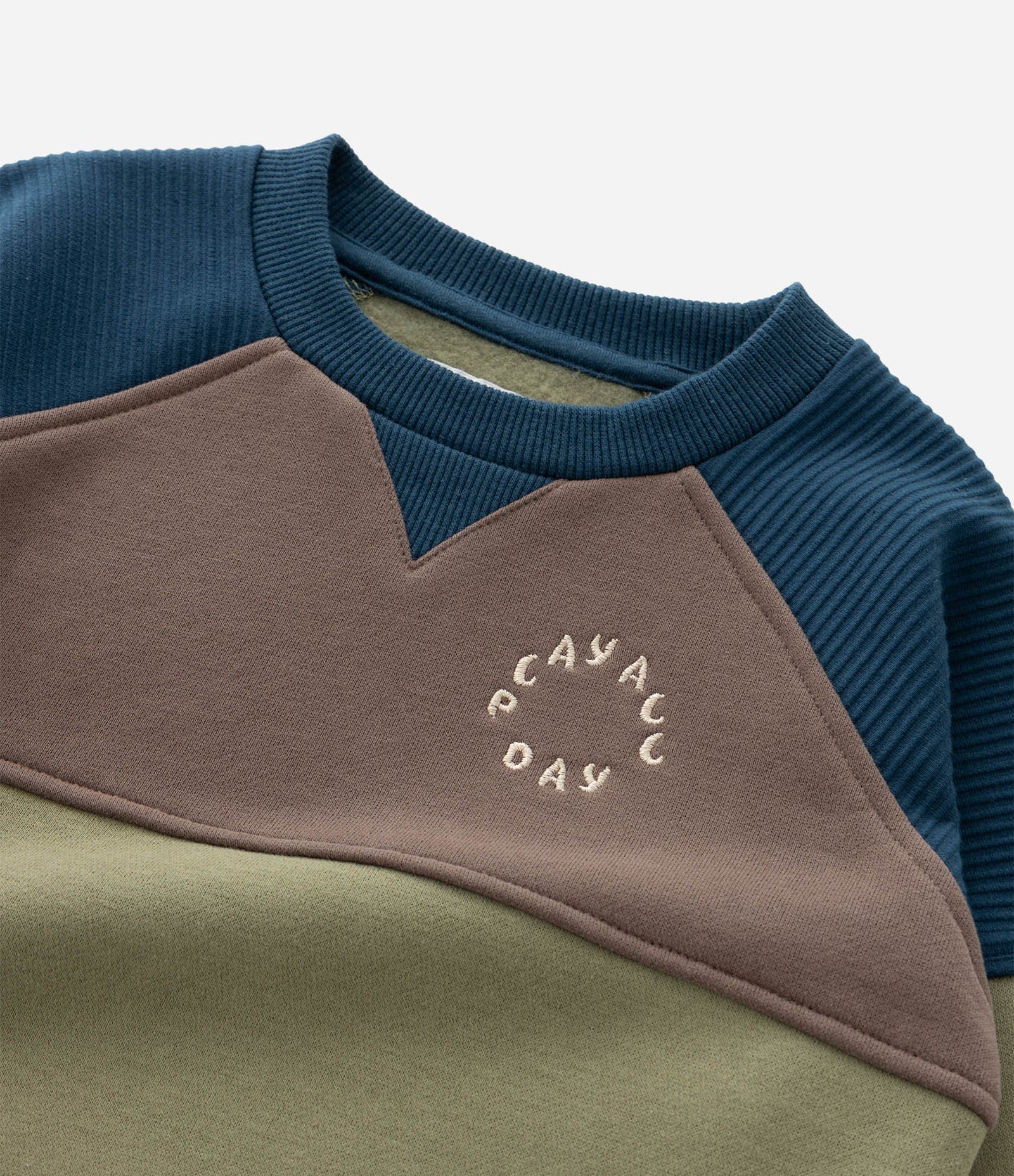 Conjunto Infantil em Moletom com Lettering e Calça – Tam 1 a 5/6 Anos Verde/Azul 13