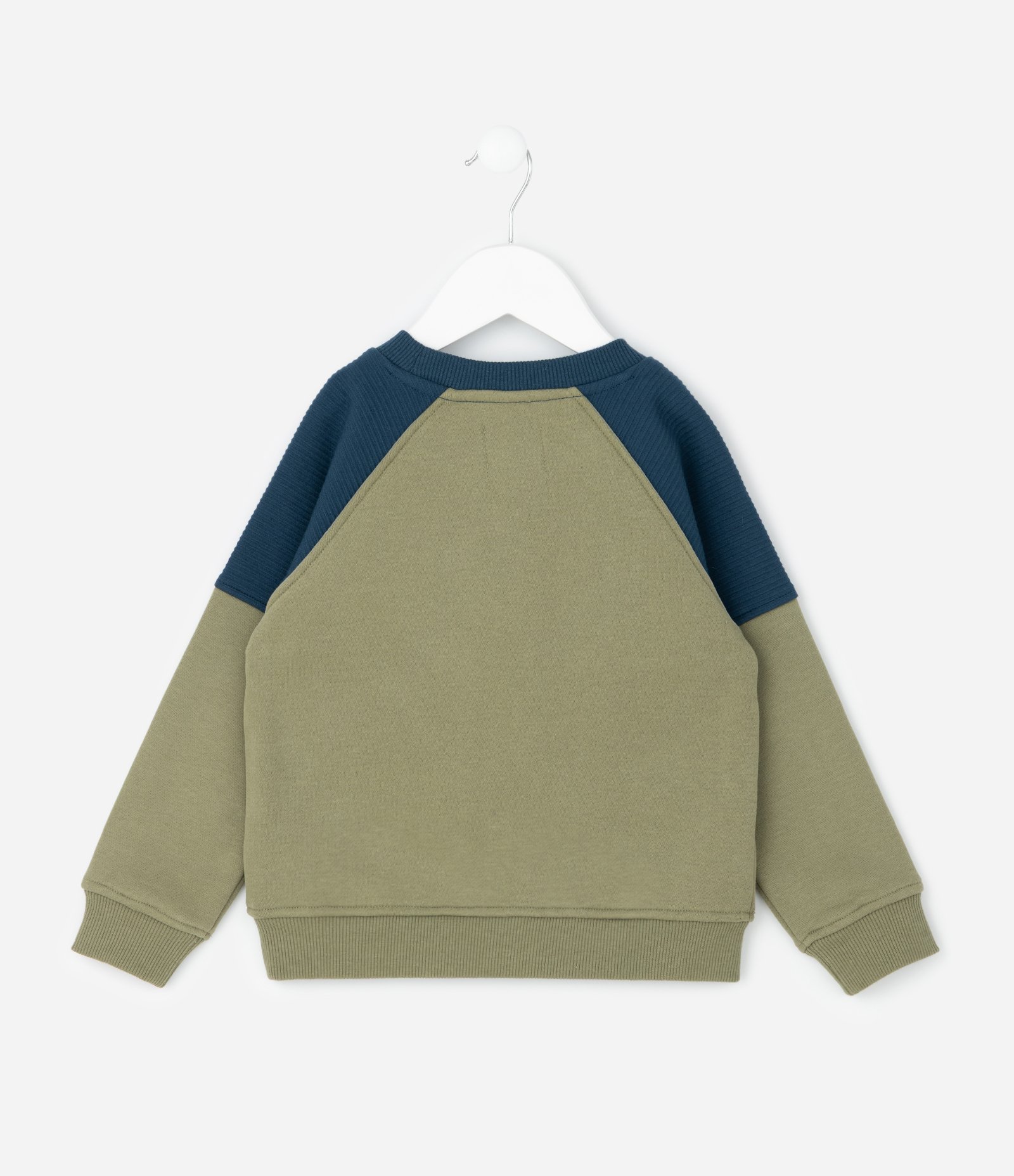 Conjunto Infantil em Moletom com Lettering e Calça – Tam 1 a 5/6 Anos Verde/Azul 3