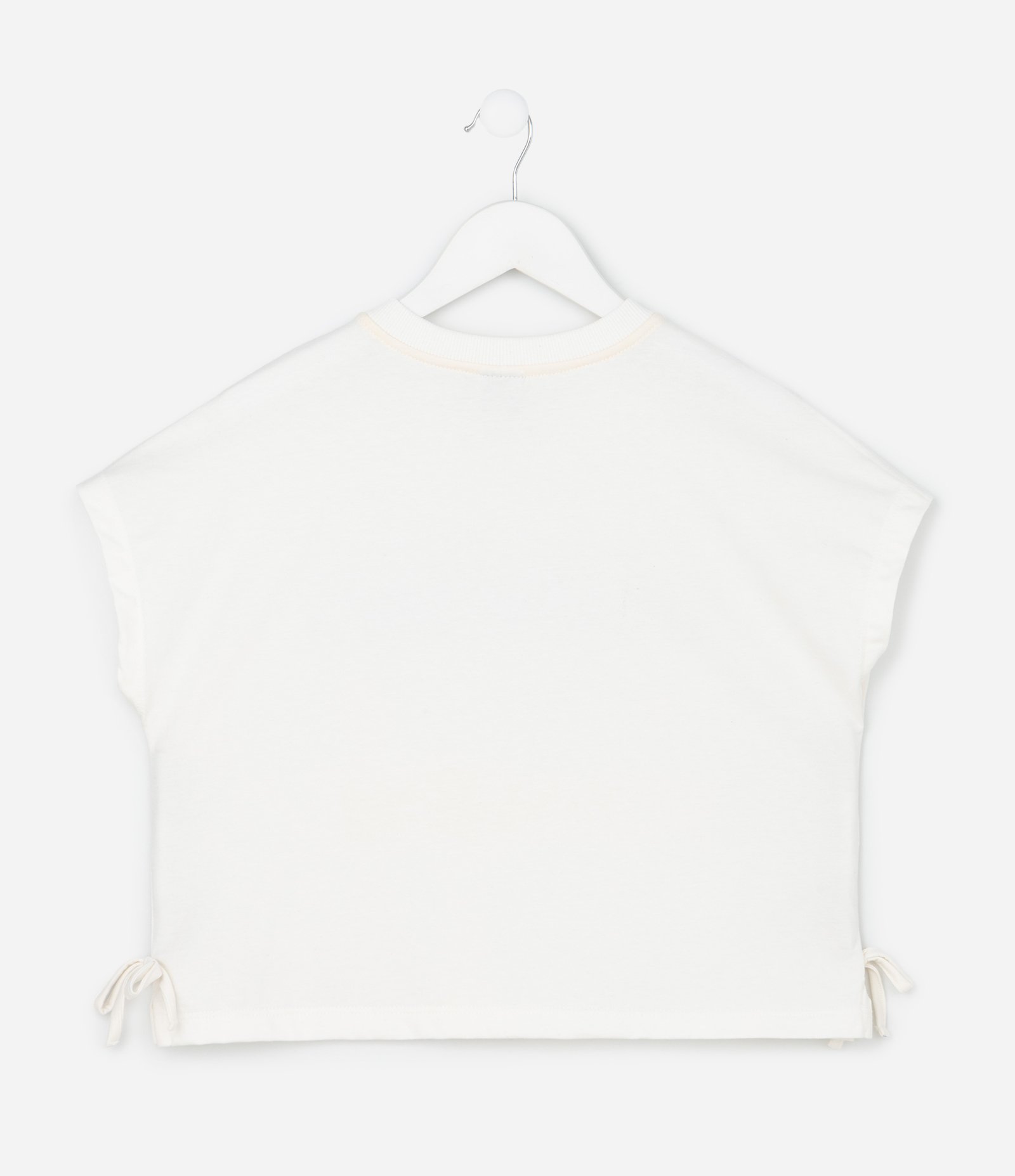 Camiseta Infantil Boxy com Estampa Sunshine - Tam 7 a 14 Anos Branco 2