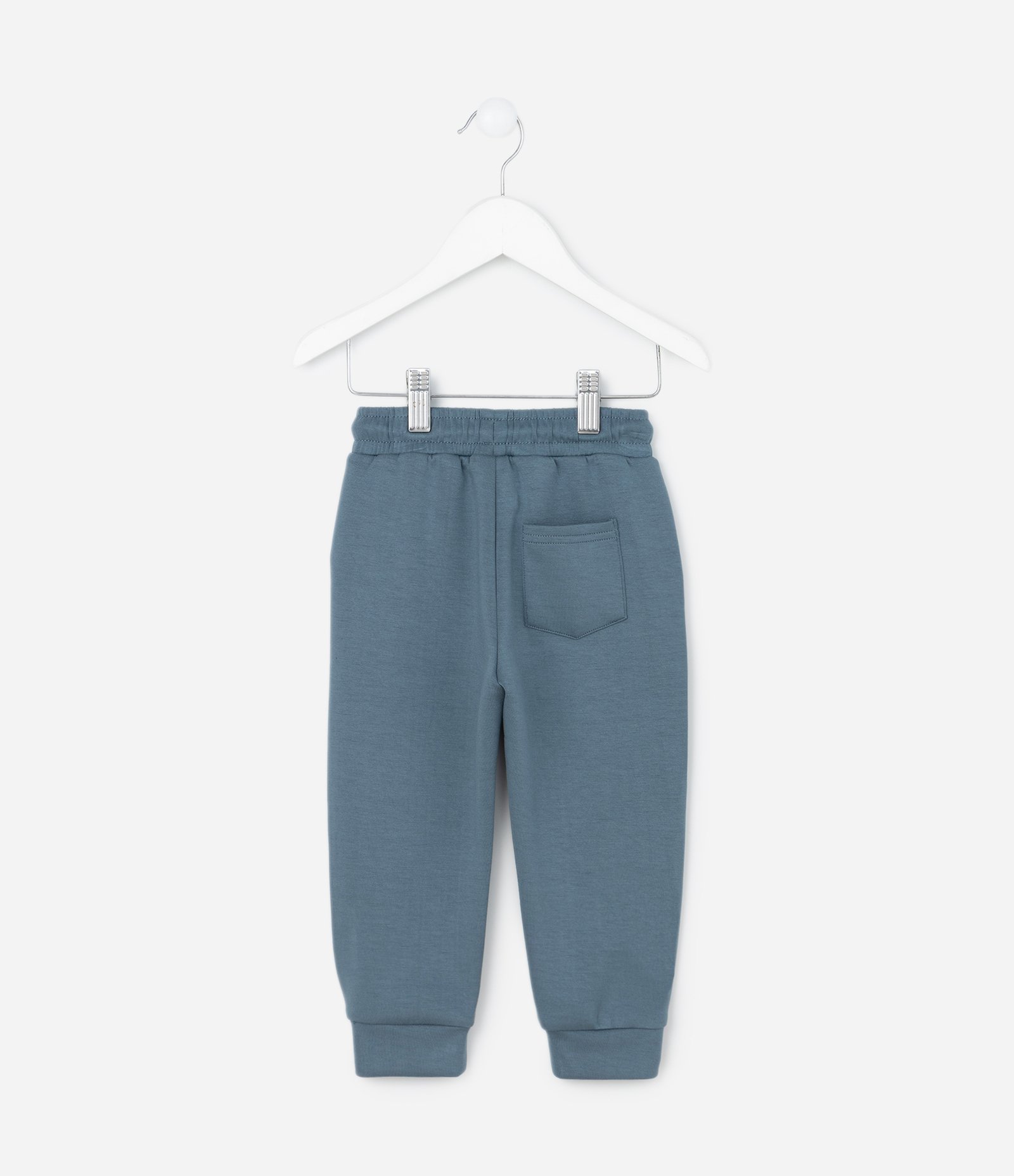 Calça Jogger Infantil em Microfibra com Zíper e Tape - Tam 1 A 6 Anos Azul 3