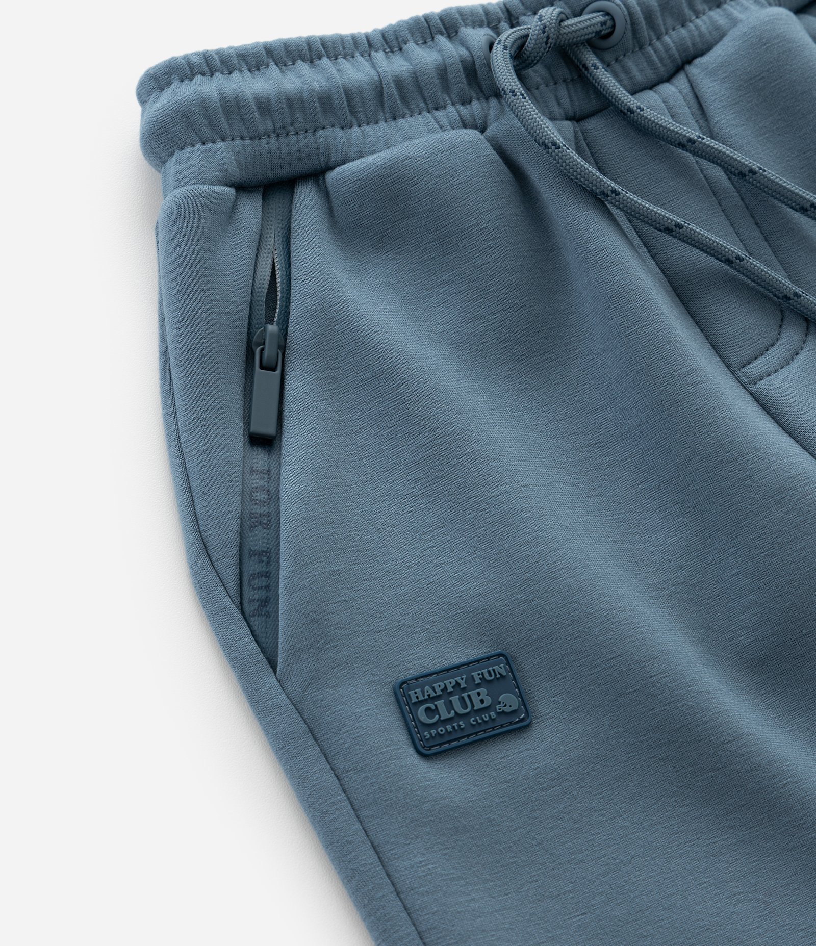 Calça Jogger Infantil em Microfibra com Zíper e Tape - Tam 1 A 6 Anos Azul 8