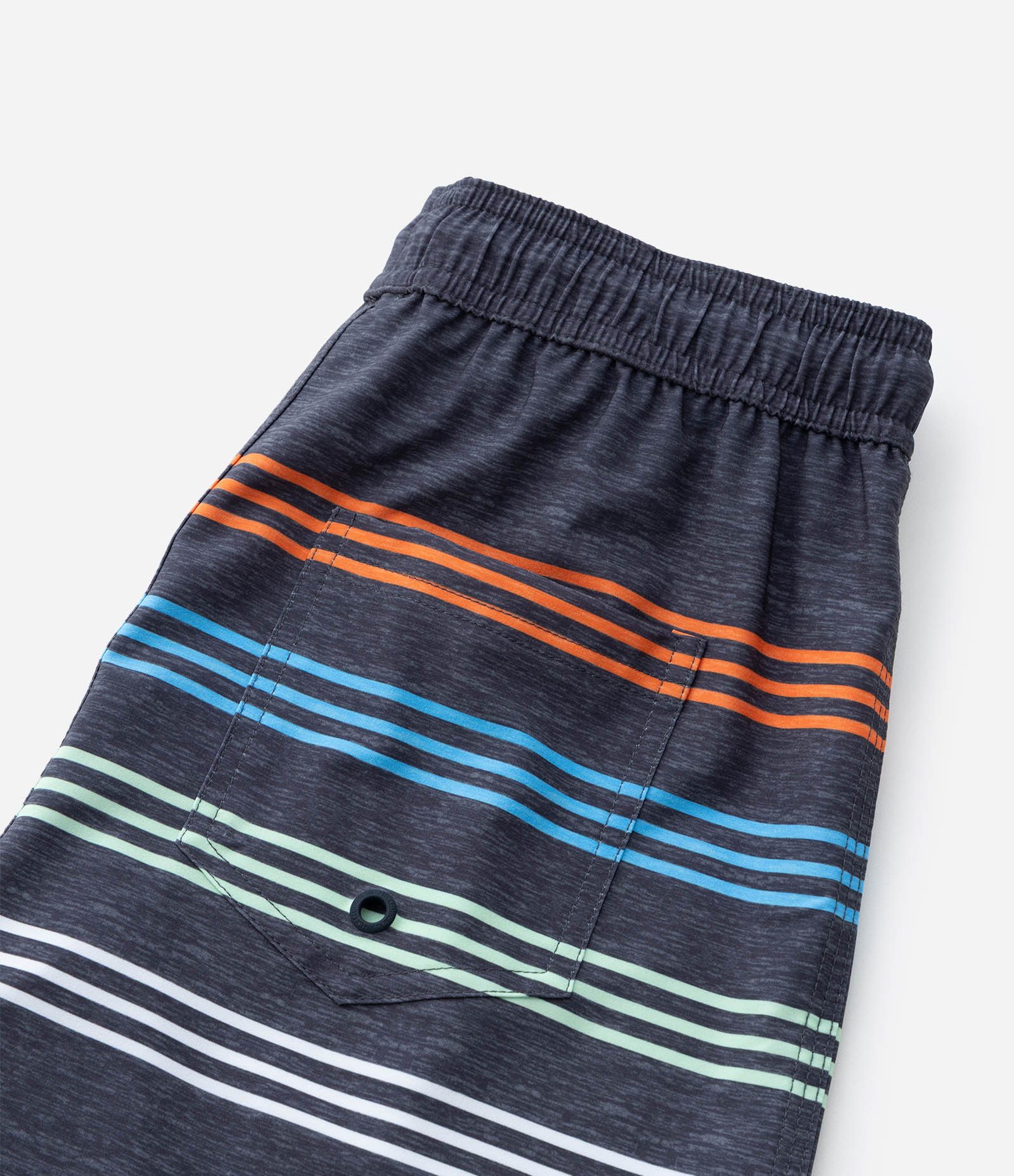 Bermuda de Banho Infantil com Listra Colorida - Tam 5 a 14 anos Azul 6