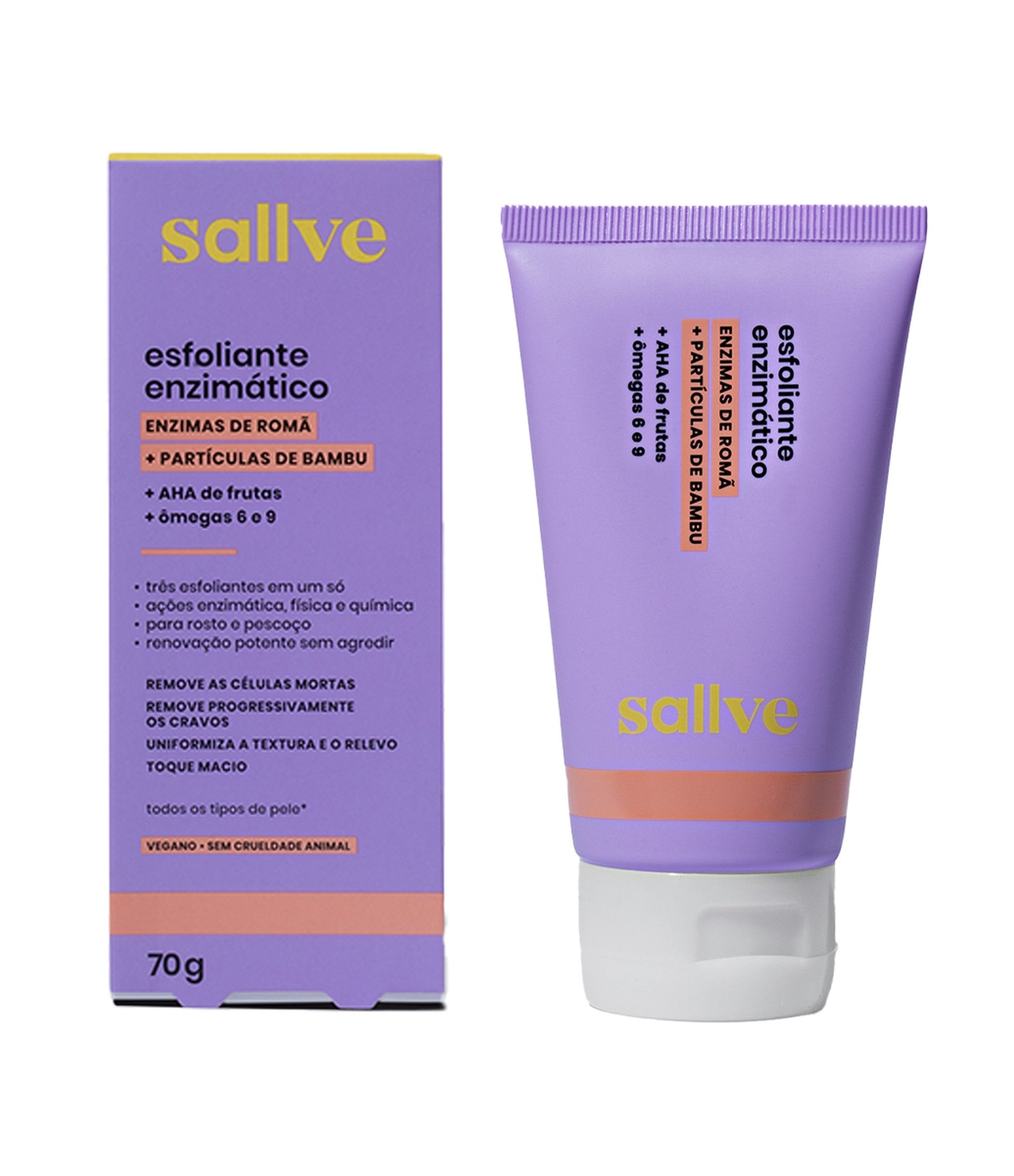 Esfoliante Facial Enzimatico Sallve 70g 2