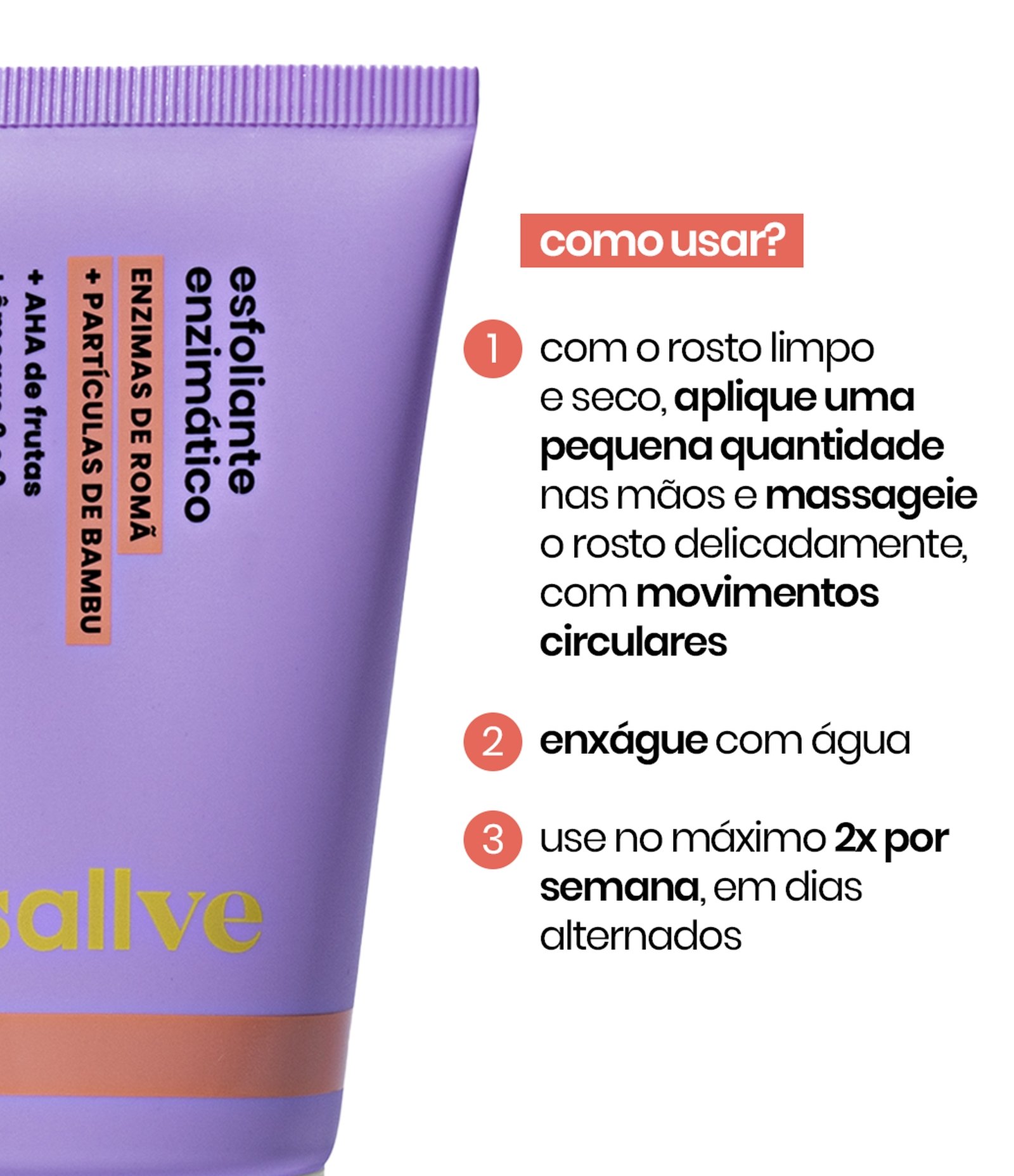 Esfoliante Facial Enzimatico Sallve 70g 4