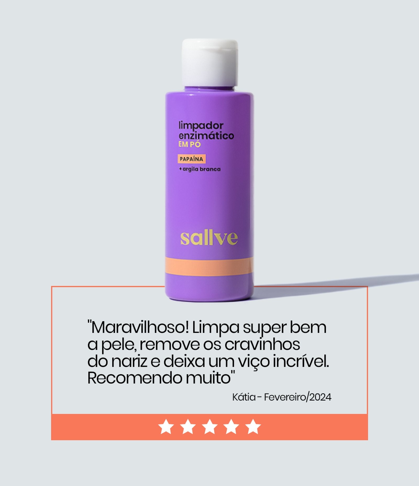 Limpador Facial Enzimatico Em Po Sallve 30G 4