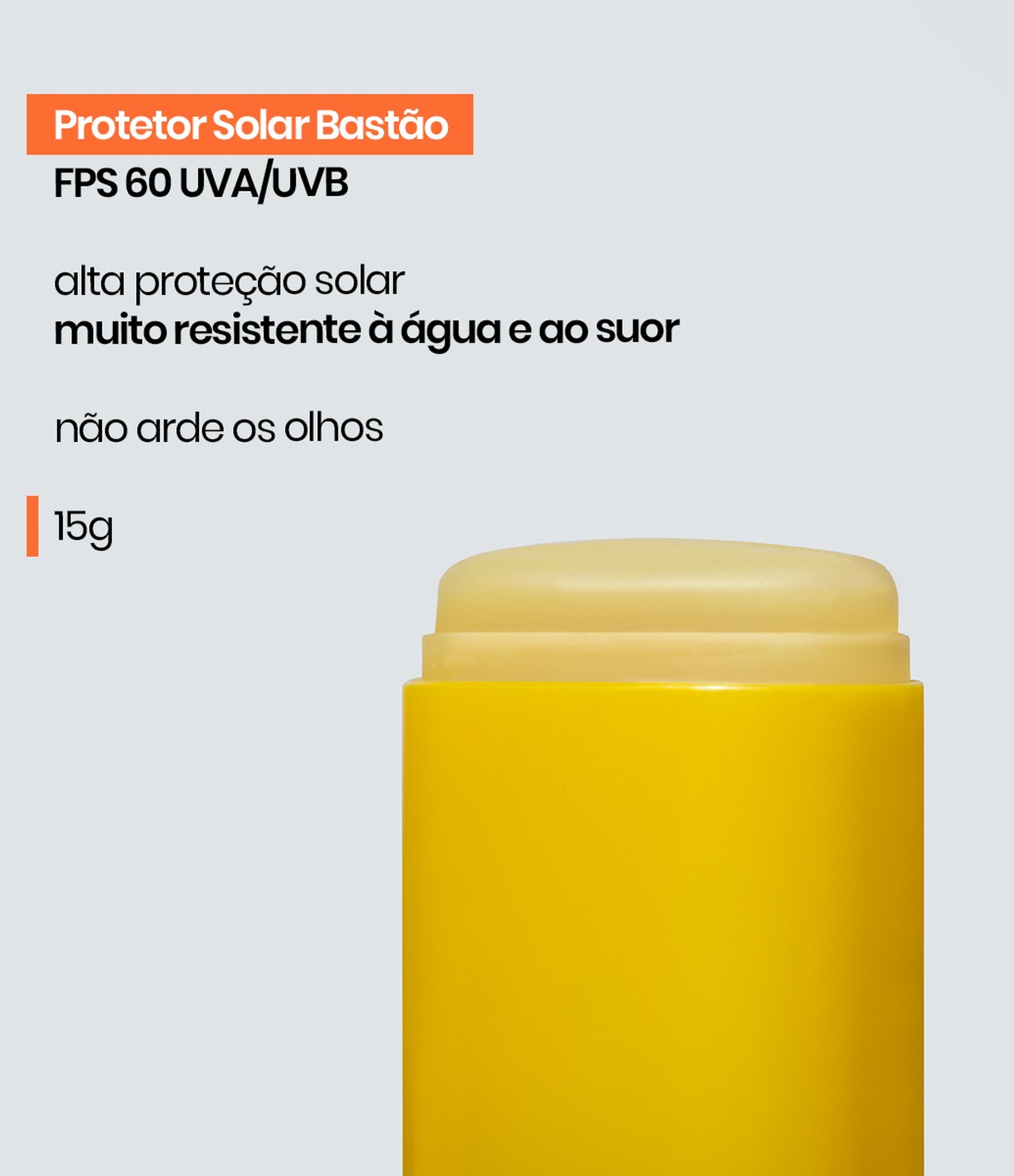Protetor Solar Facial Bastao FPS60 Sallve 15g 3