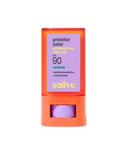 Protetor Solar Facial Bastao Antimanchas Com Cor FPS 90 Cor 4 Sallve