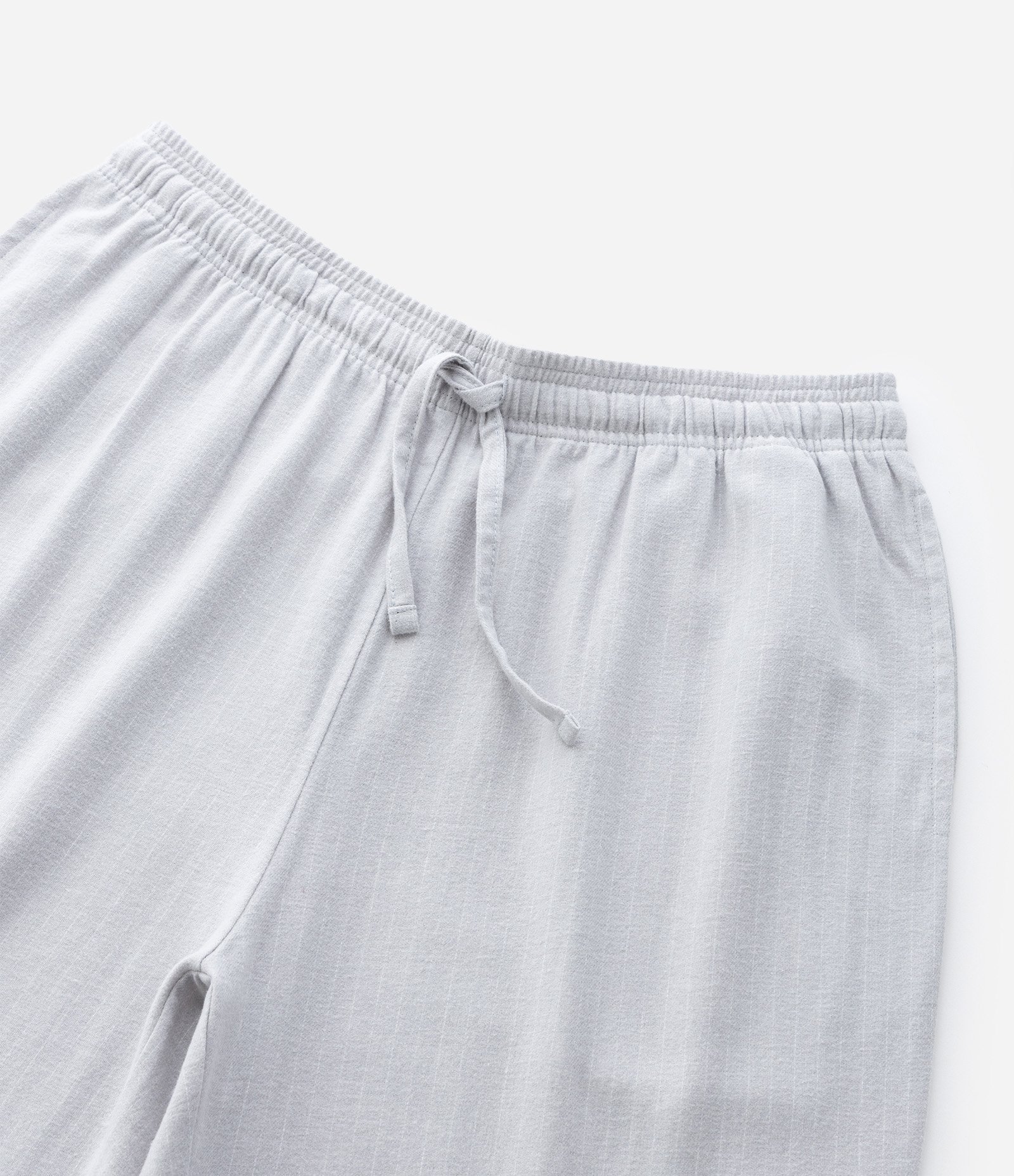 Calça de Pijama em Flanela com Cordão no Cós Cinza 9