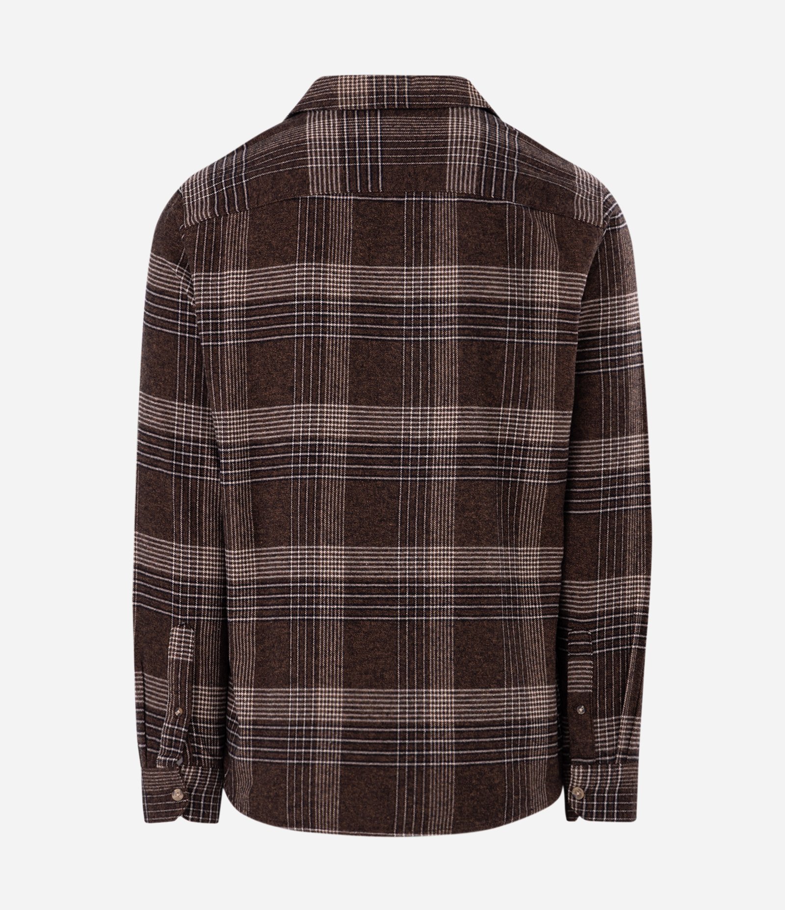 Camisa Regular em Flanela com Estampa Xadrez Marrom 4