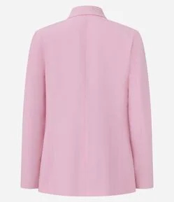 Blazer Alfaiatado em Viscose com Textura Amassada