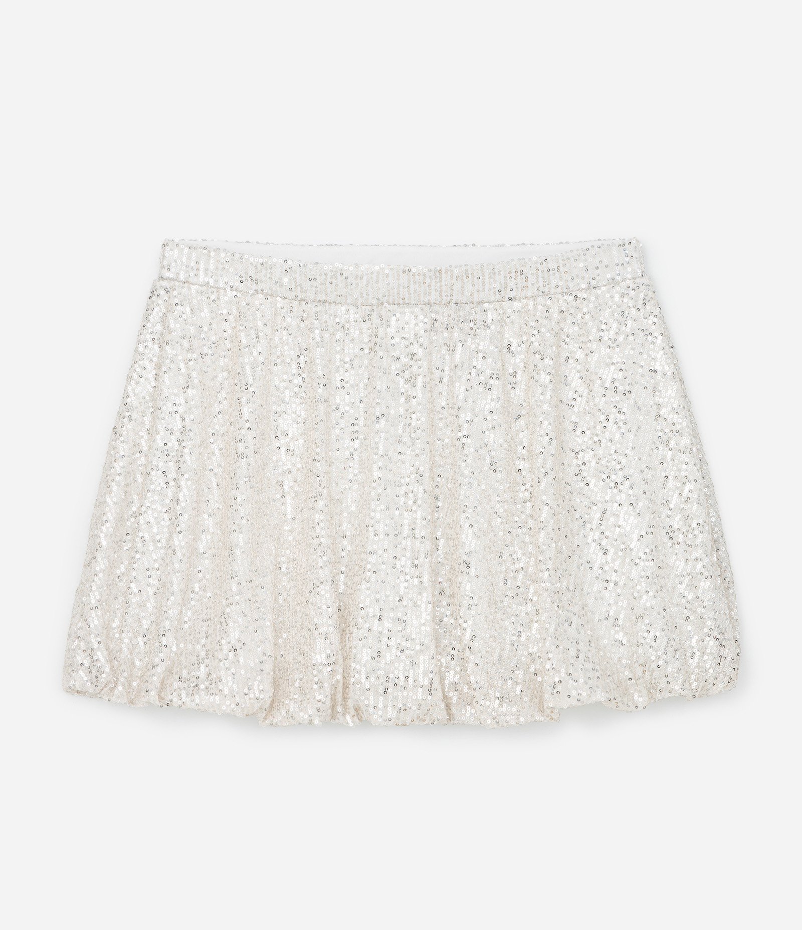 Saia Balonê em Paetês Curve & Plus Size Champagne 5