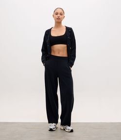 Calça Balloon Esportiva em Modal com Elástico no Cós