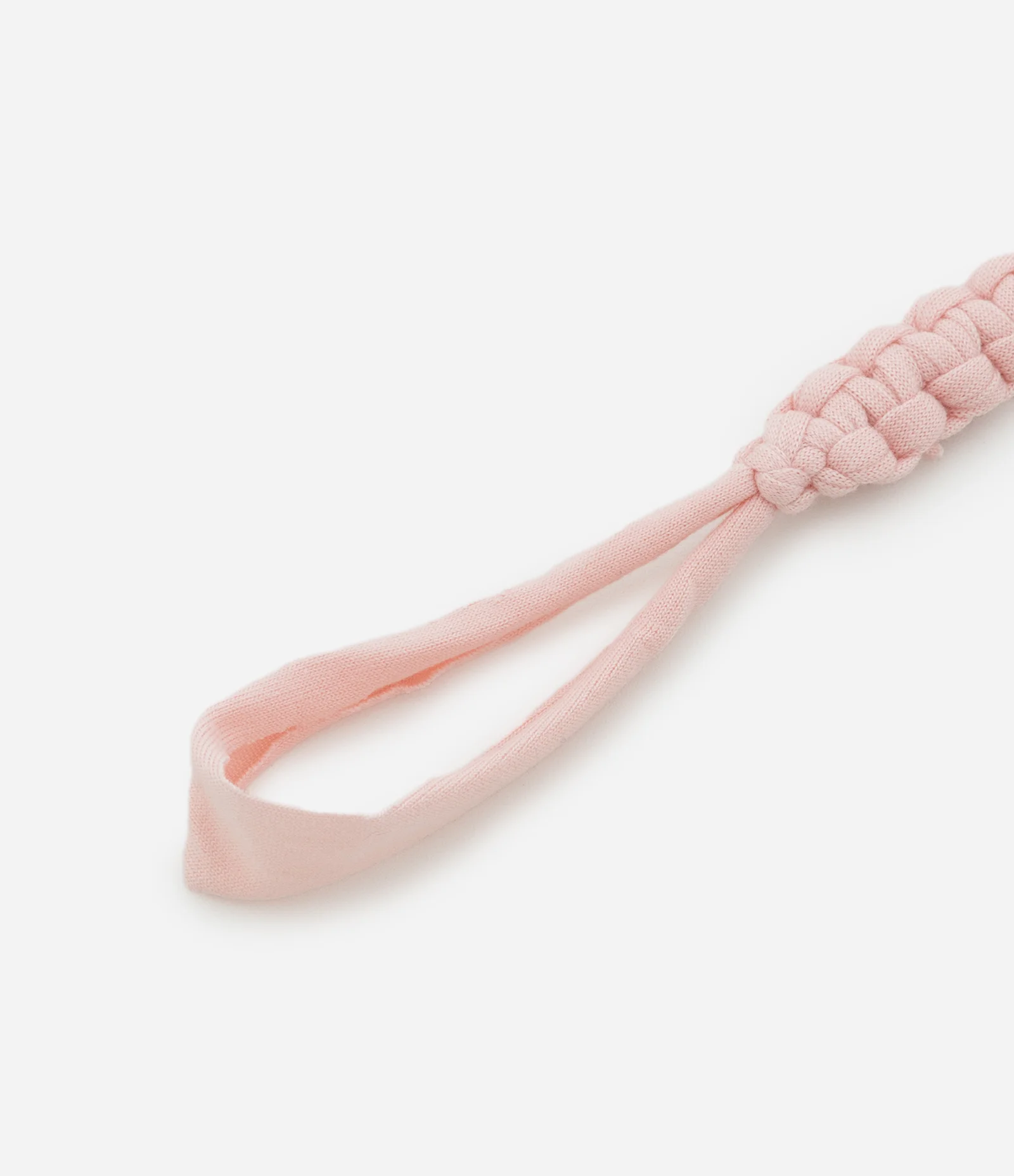 Prendedor de Chupeta Infantil com Efeito Macramê com Coração - Tam Único Rosa 3