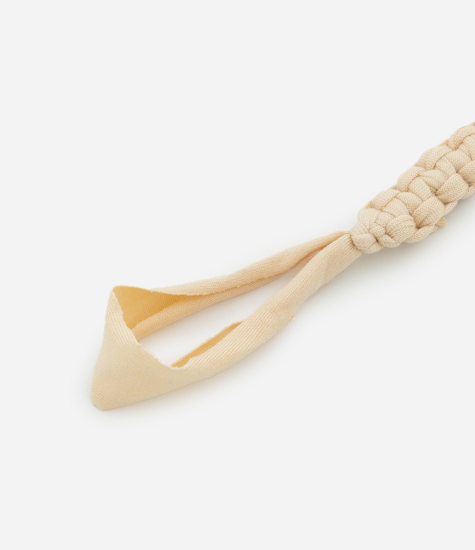 Prendedor de Chupeta Infantil com Efeito Macramê - Tam Único Bege 4