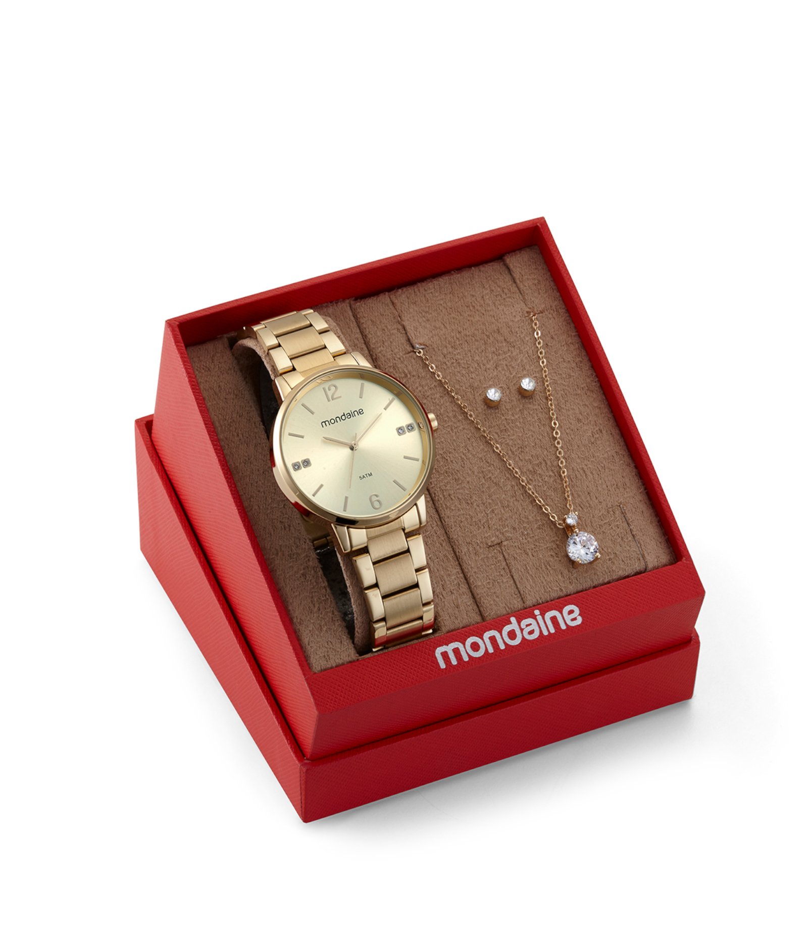 Relógio Analógico Aço Feminino Mondaine Dourado 5