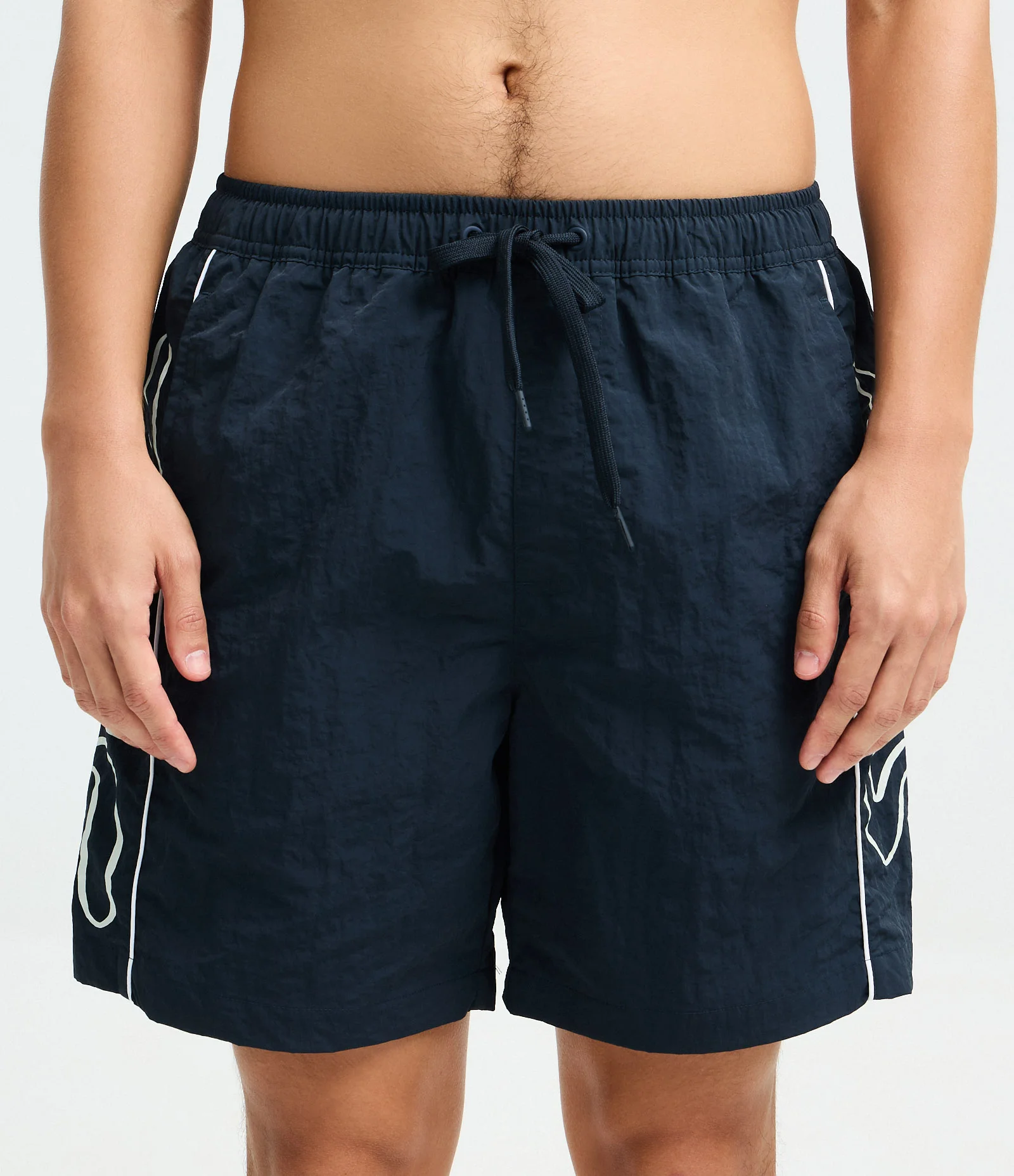 Bermuda em Poliamida com Estampa na Lateral Soul Azul 2