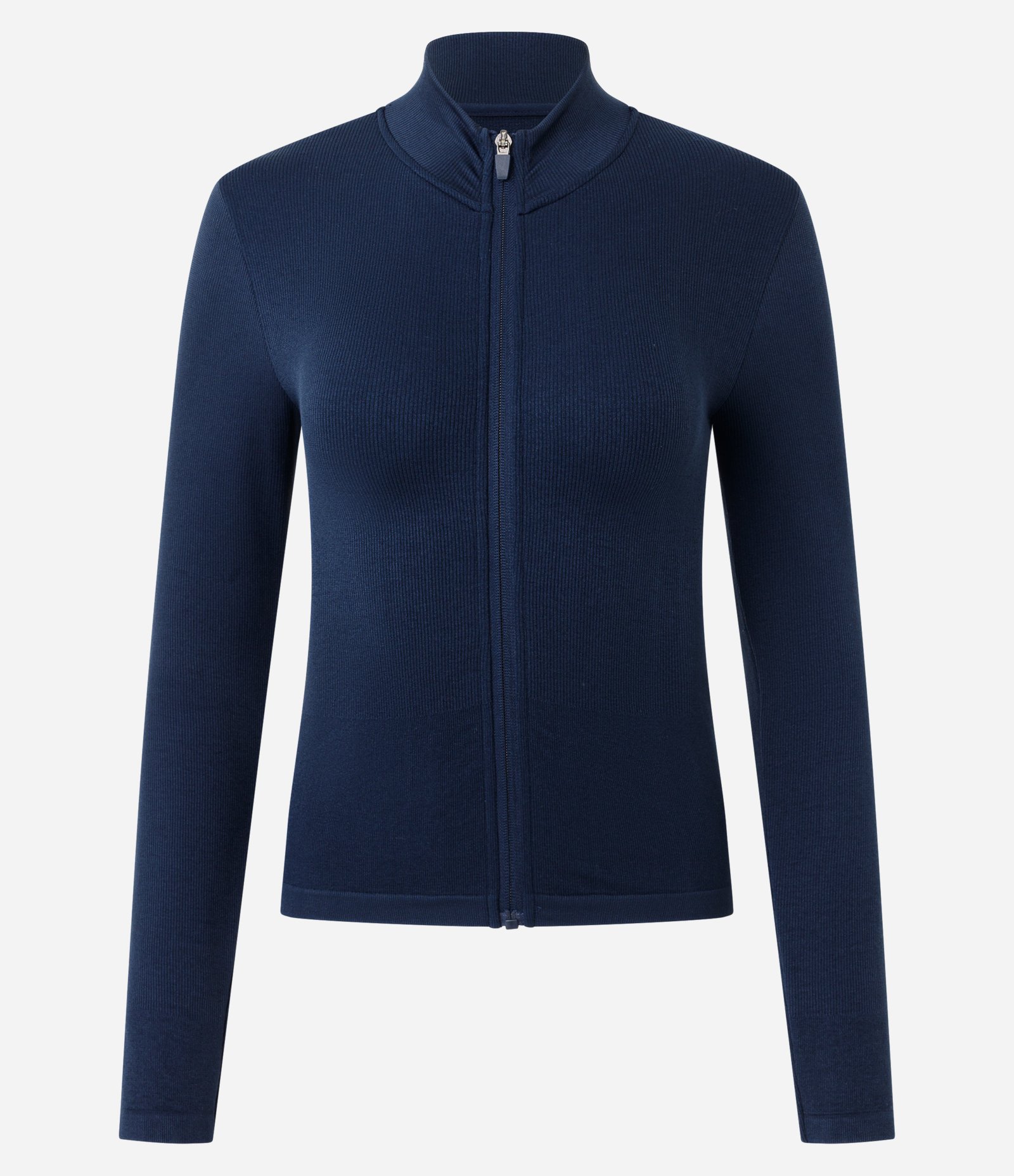 Jaqueta Esportiva Seamless com Golinha Alta Azul 3