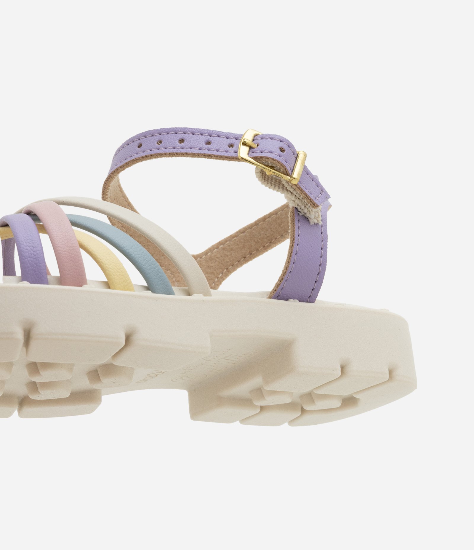 Sandália Infantil em PU com Solado Tratorado Molekinha - Tam 20 ao 25 Multicores 3