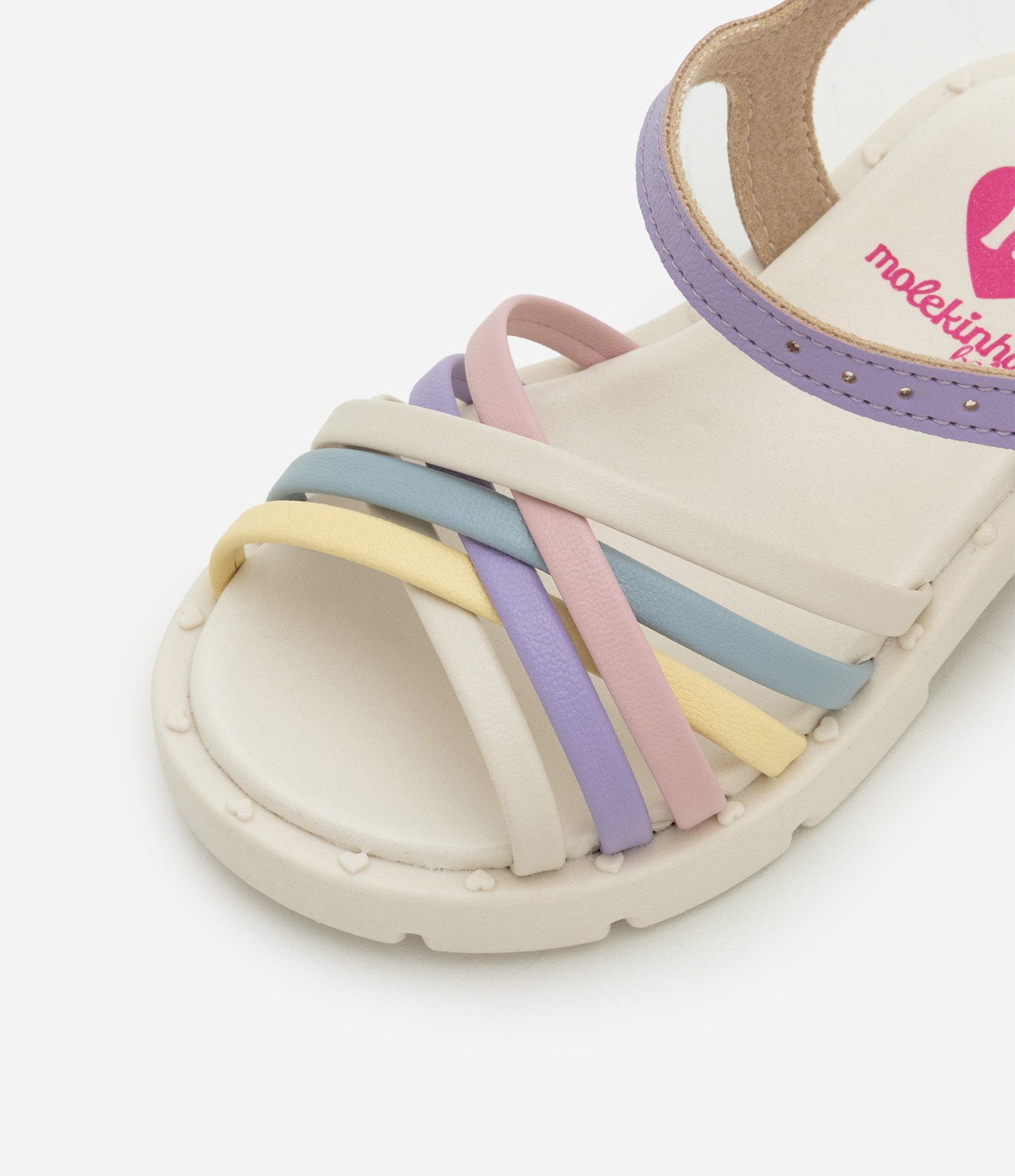 Sandália Infantil em PU com Solado Tratorado Molekinha - Tam 20 ao 25 Multicores 4