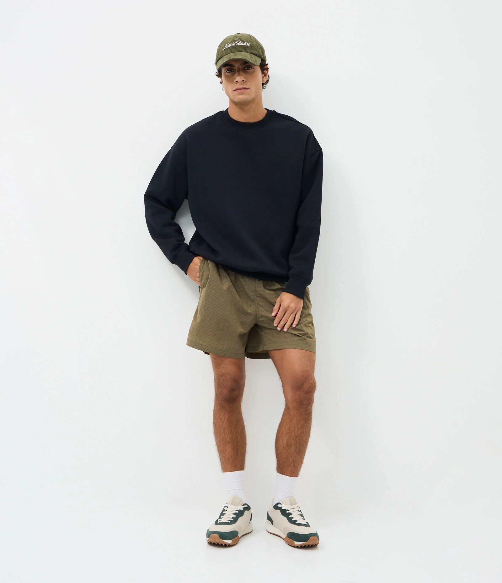 Bermuda de Banho em Poliamida com Tecnologia Ripstop Verde 2