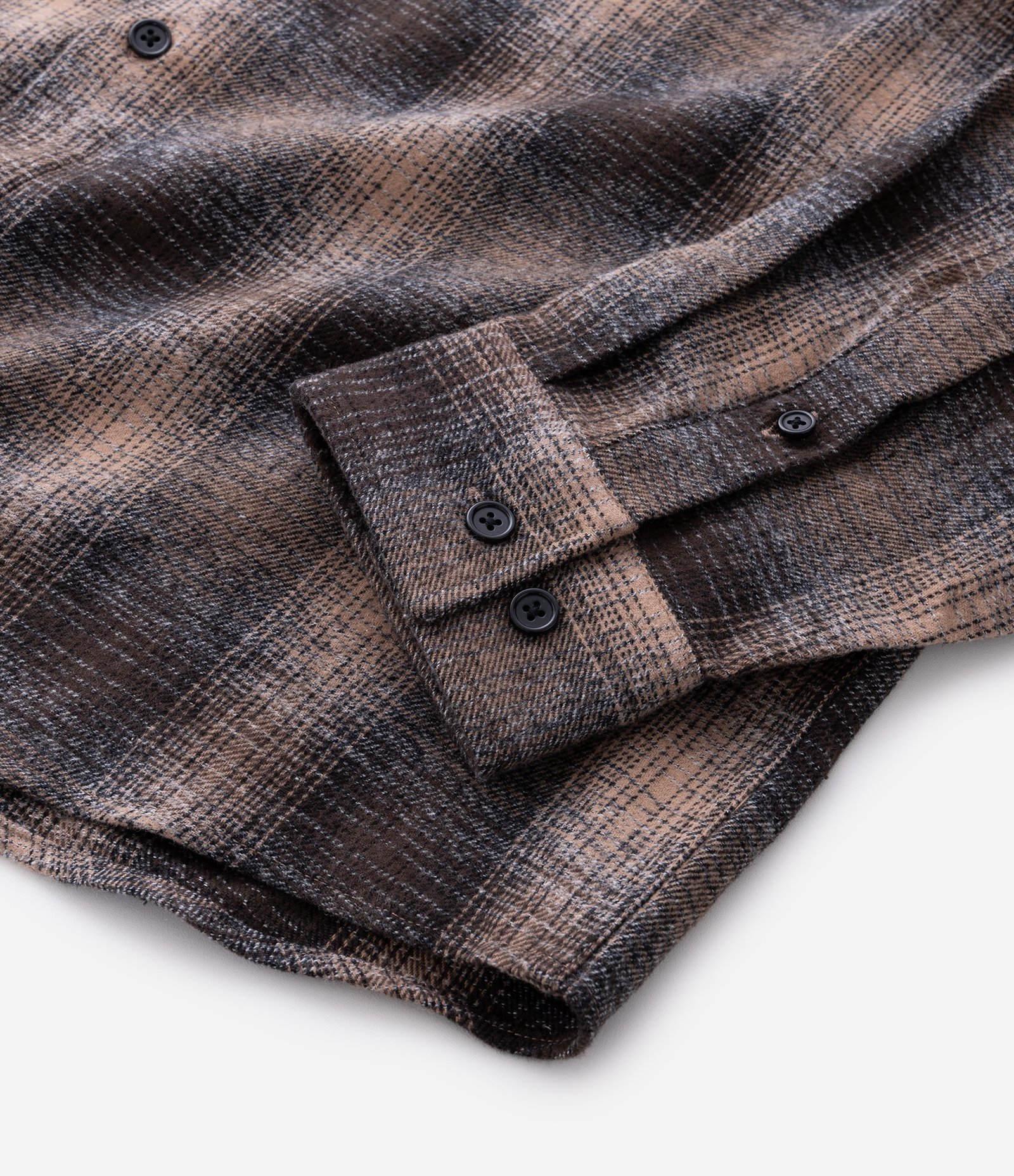 Camisa Comfort em Flanela com Bolso e Estampa Xadrez Marrom 8
