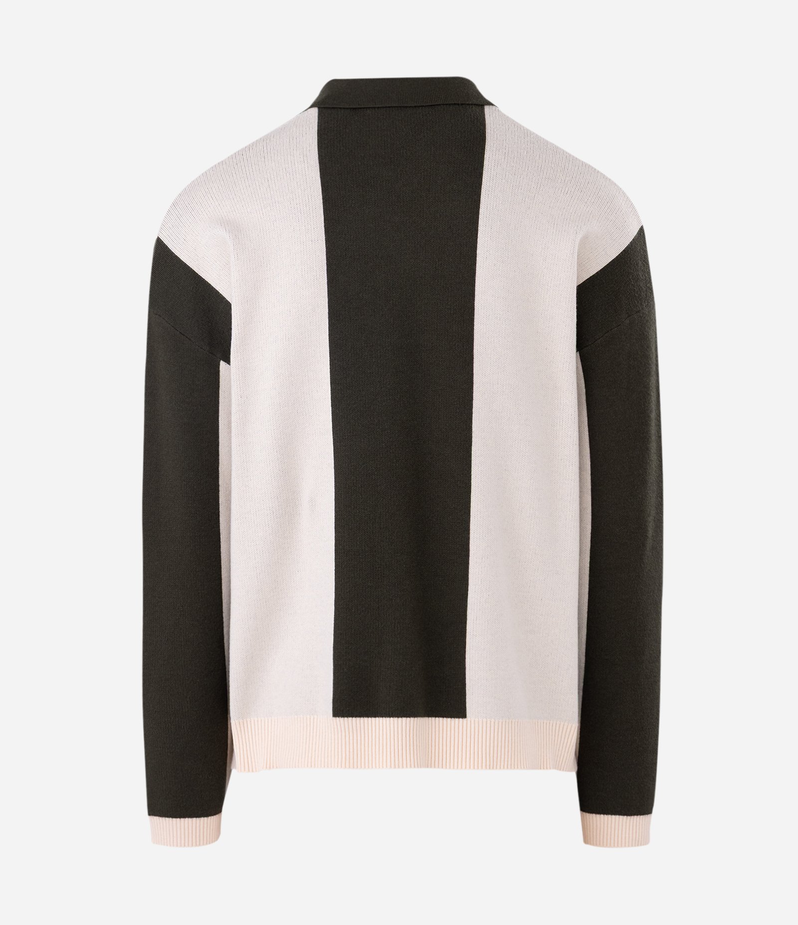 Suéter em Tricô com Gola Polo e Lettering no Peito Verde 2