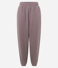 Calça Jogger em Fleece com Cós Elástico