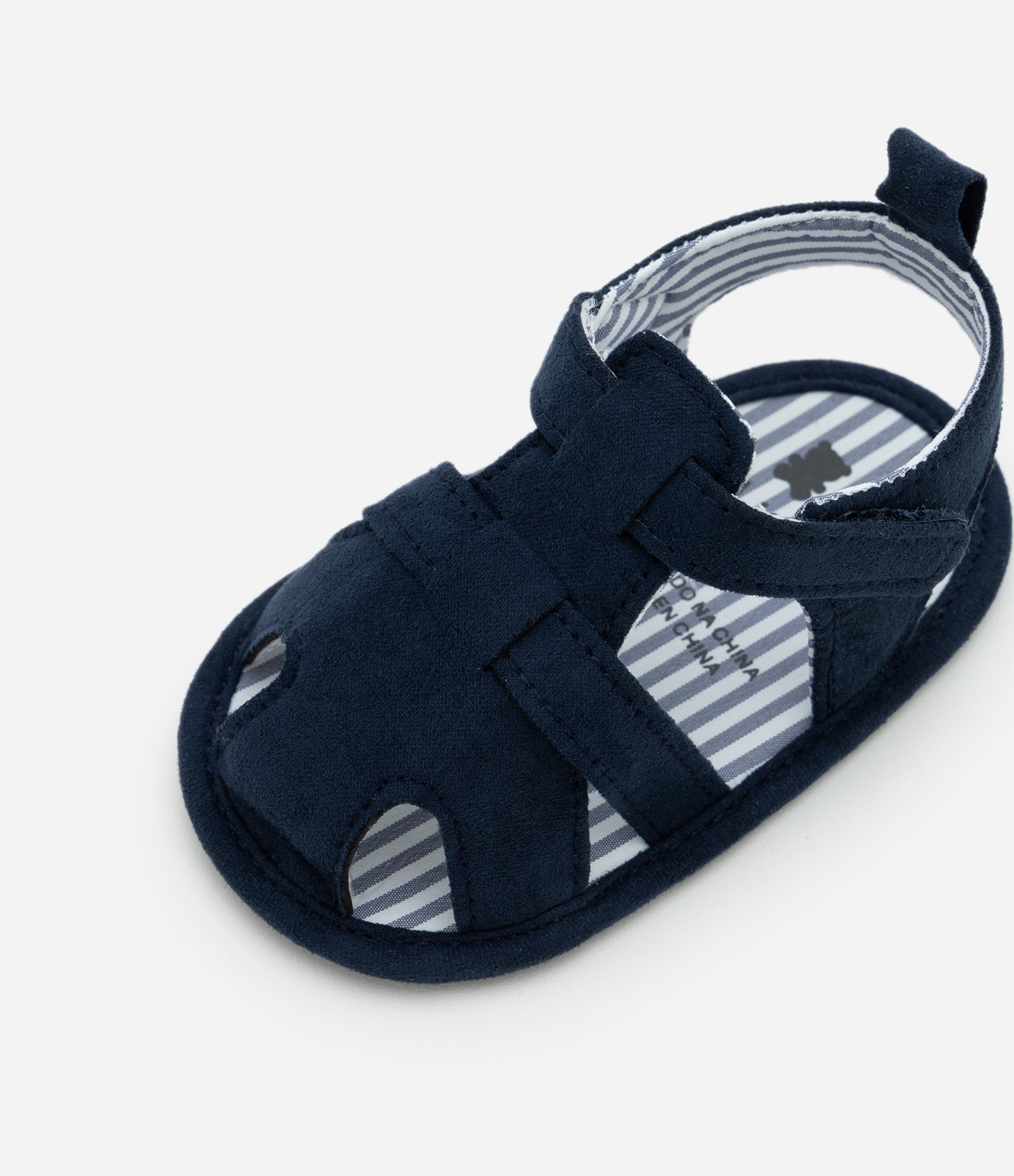 Sandália Infantil em Sarja com Tiras e Velcro Ajustável – Tam 15 a 19 Azul Marinho 6