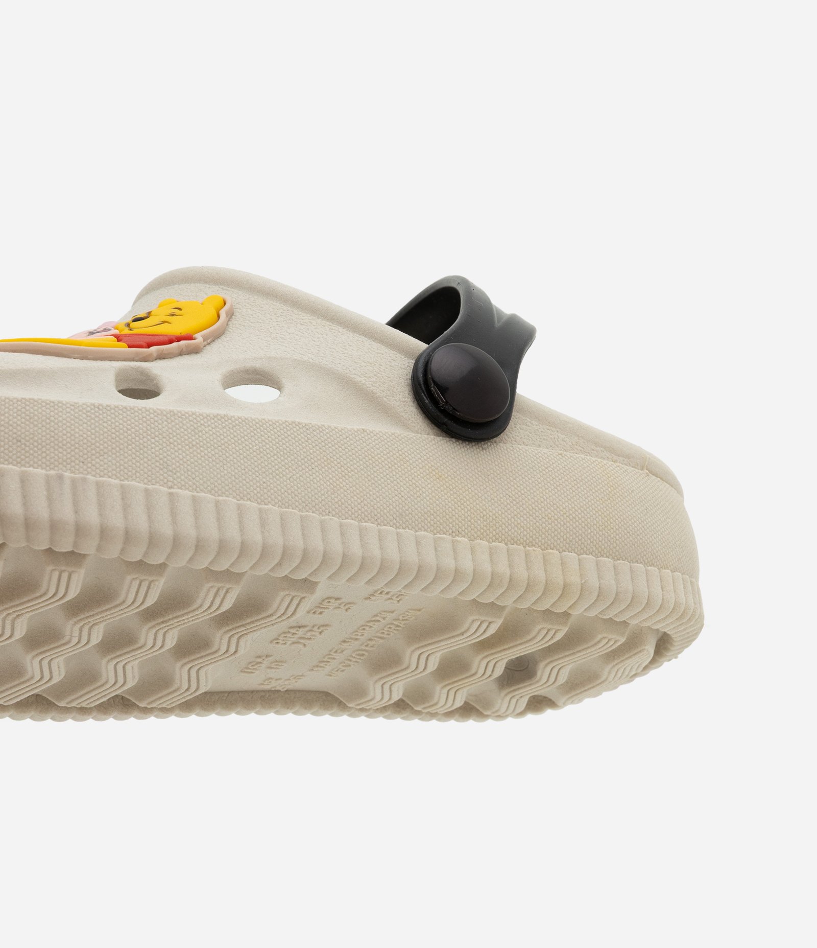 Sandália Infantil Babuche em PVC com Patch Ursinho Pooh  - Tam 20 ao 33 Bege 3