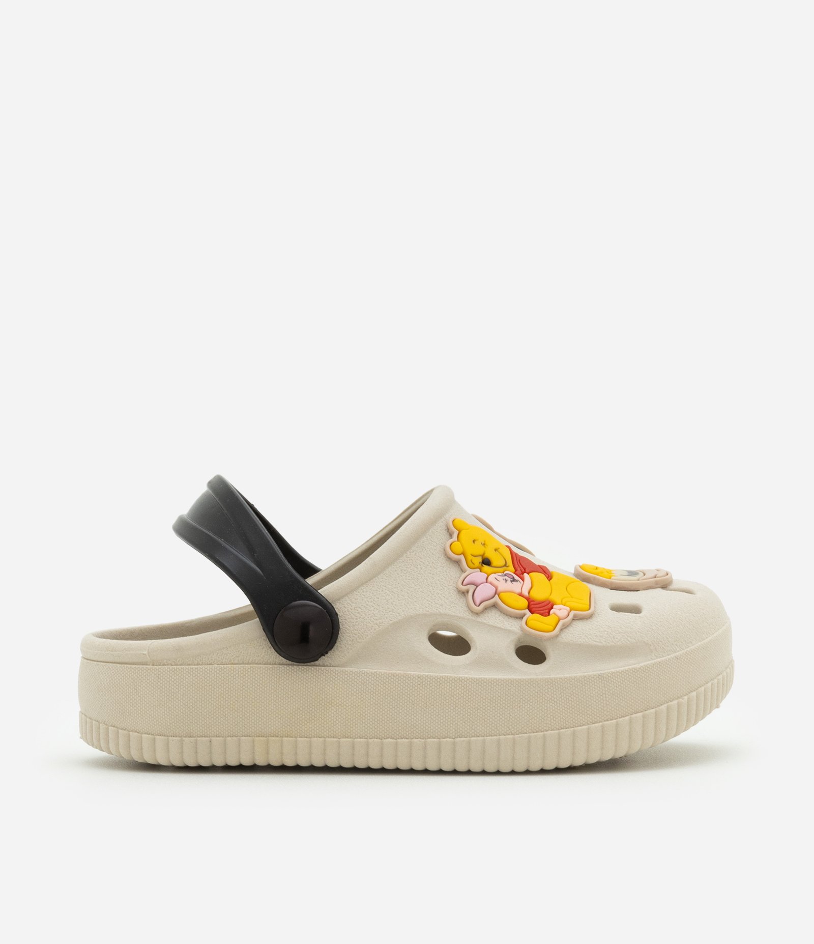 Sandália Infantil Babuche em PVC com Patch Ursinho Pooh  - Tam 20 ao 33 Bege 4