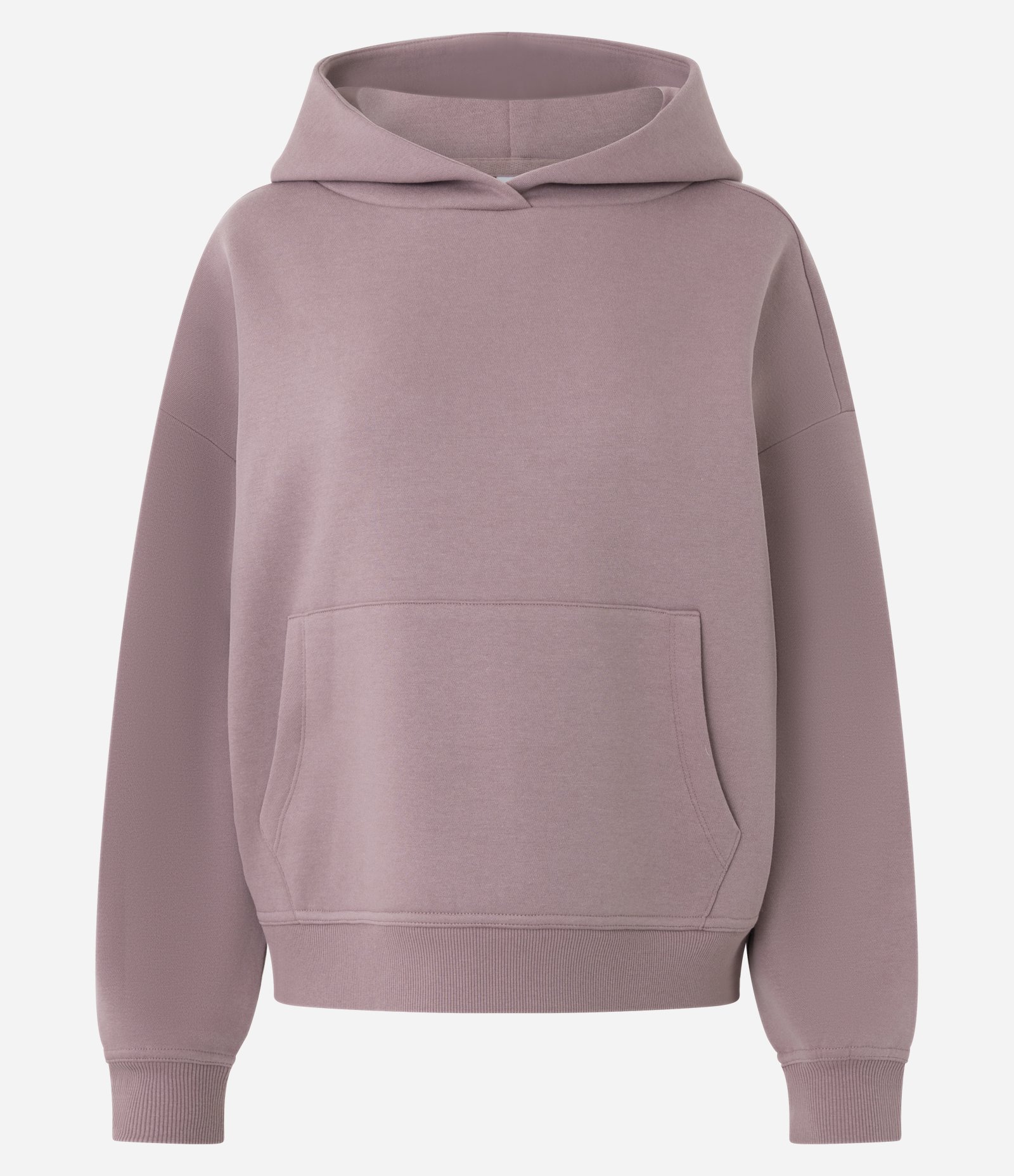 Blusão Fechado em Moletom com Felpa e Bolso Canguru Rosa 6