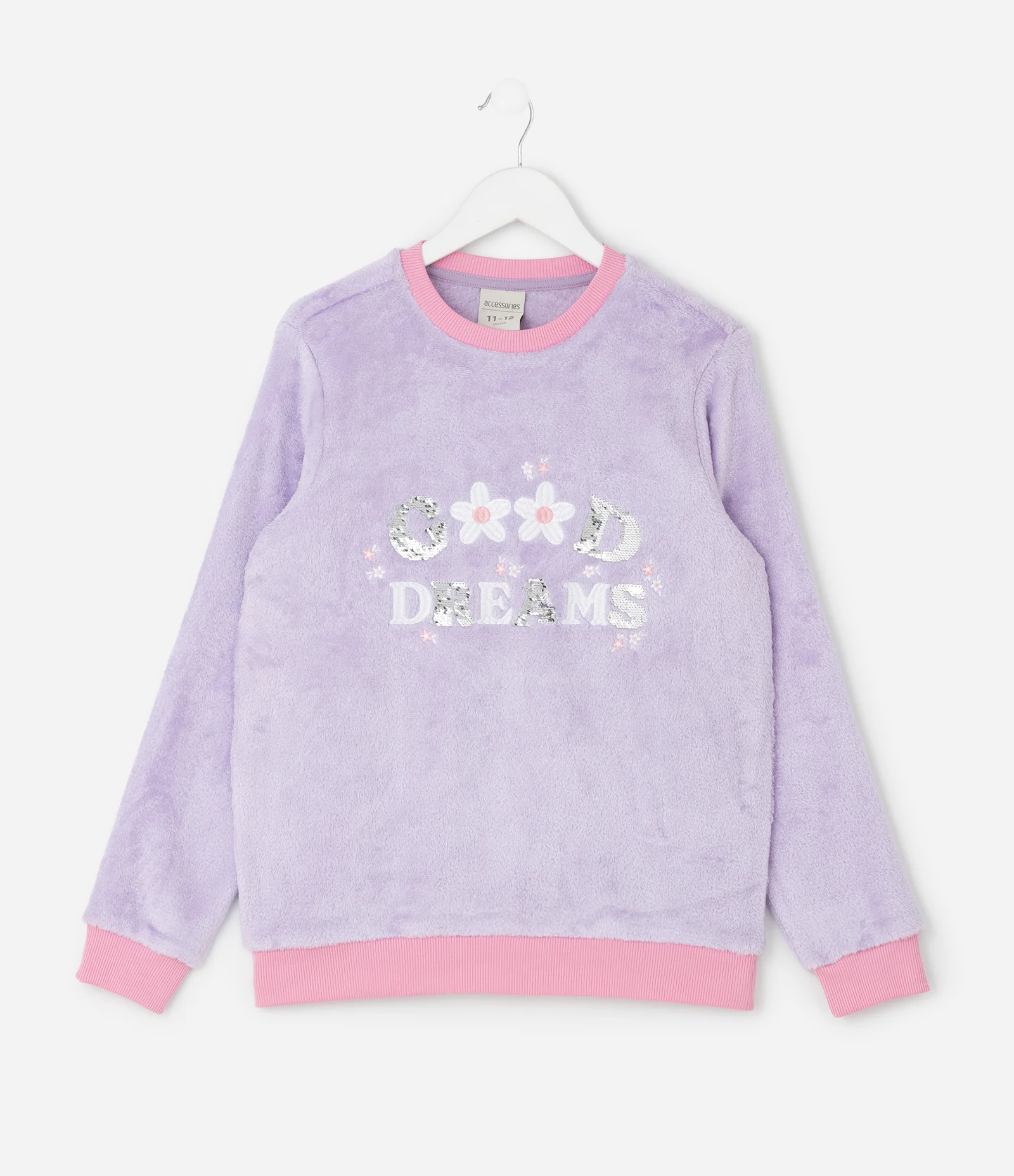 Pijama Infantil com Lettering Bordado e Paetês – Tam 5 a 14 Anos Multicores 2