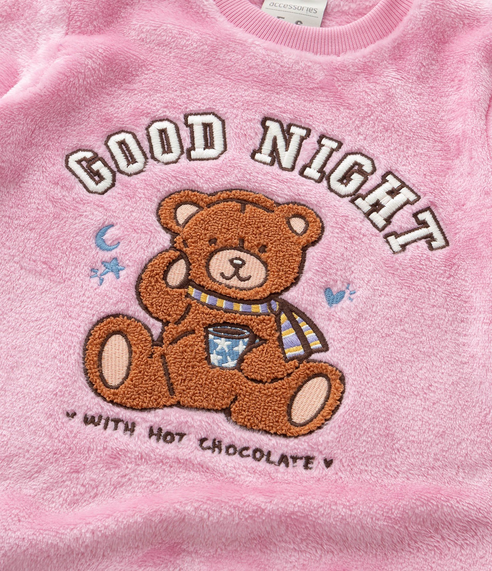 Pijama Infantil com Estampa de Urso – Tam 5 a 16 Anos Rosa 10