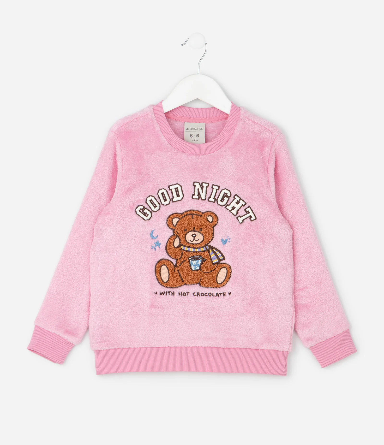 Pijama Infantil com Estampa de Urso – Tam 5 a 16 Anos Rosa 2