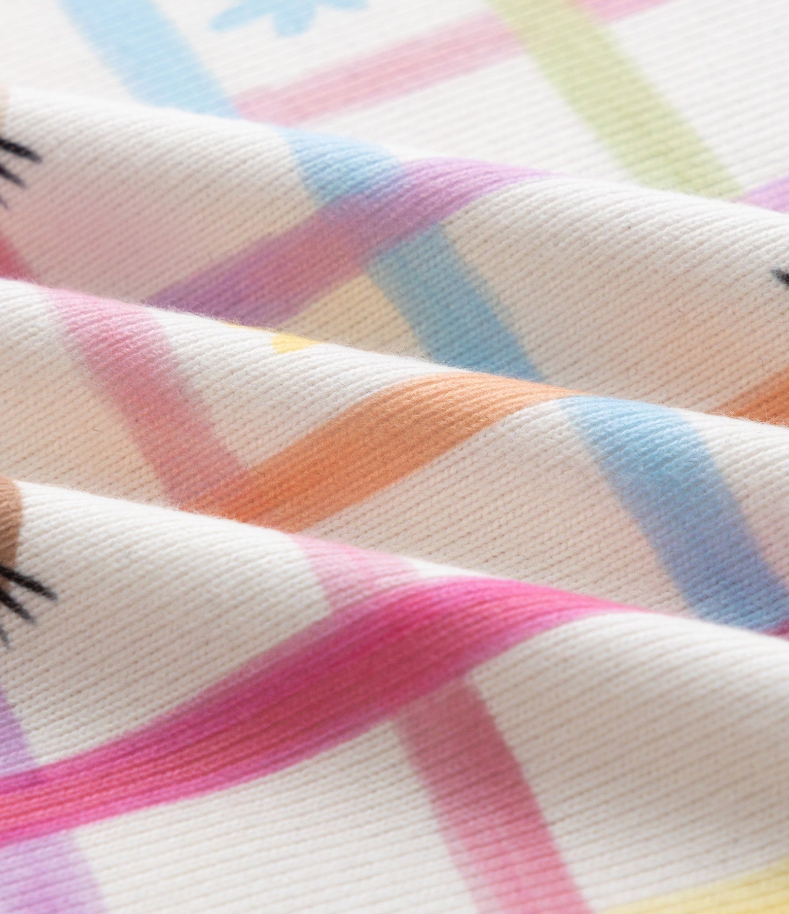 Pijama Infantil Estampa Quadriculada Flores e Gatinho – Tam 2 a 6 Anos Off White 7