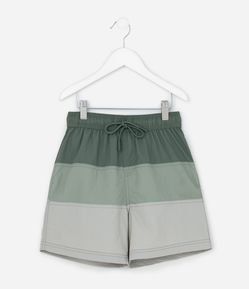 Bermuda Infantil com Recortes Coloridos - Tam 5 a 14 Anos